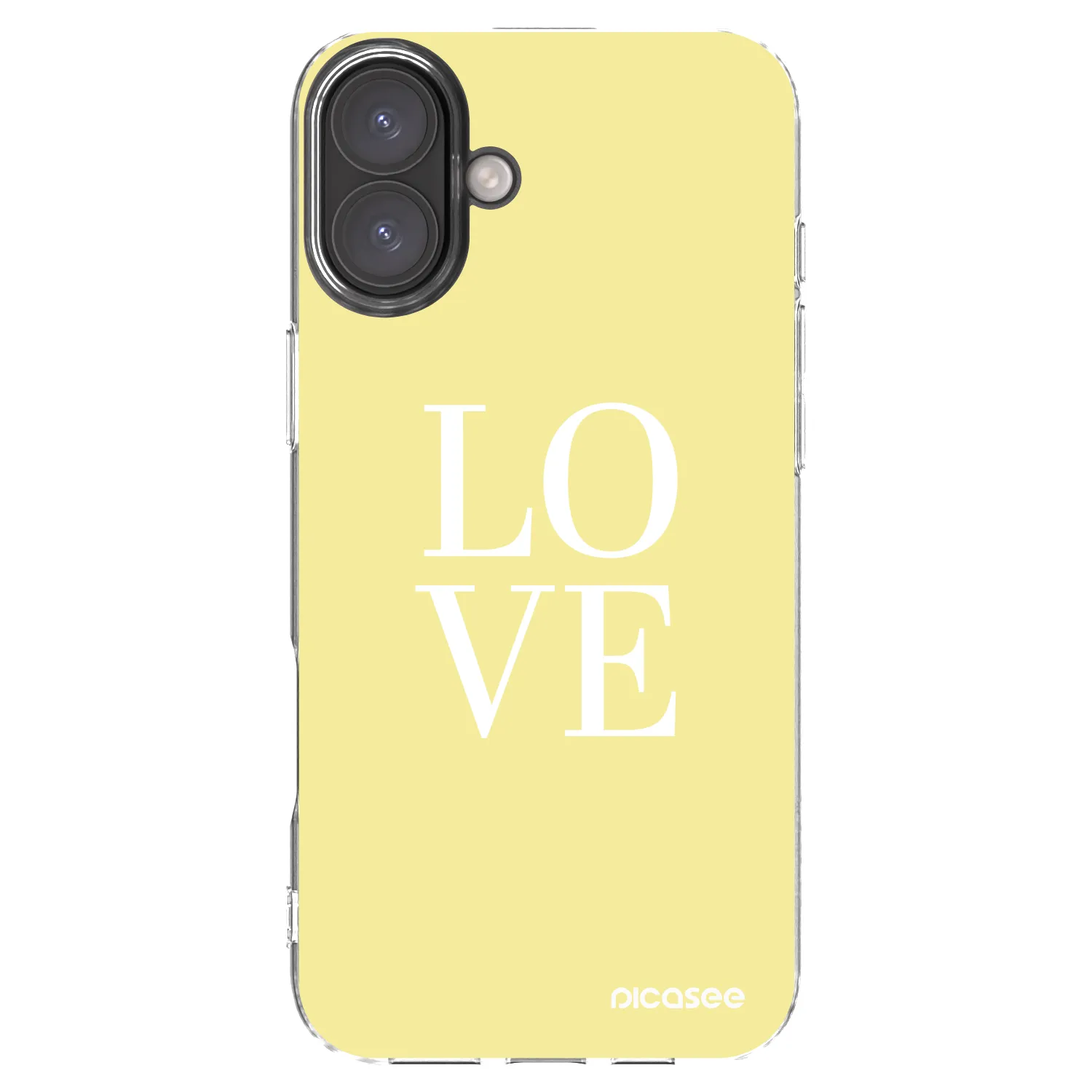 Picasee silikonska prozirna maskica za Apple iPhone 16 Plus - Love