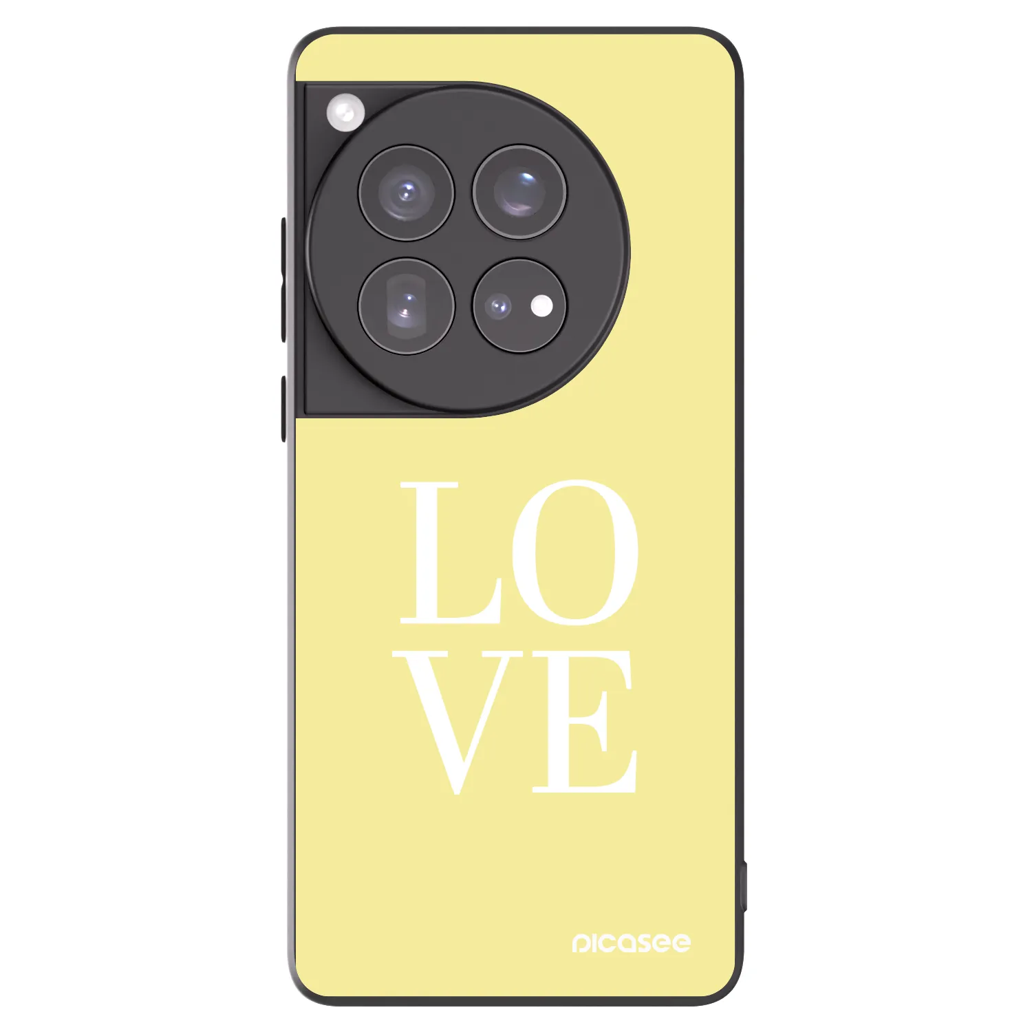 Picasee crna silikonska maskica za OnePlus 12 5G - Love