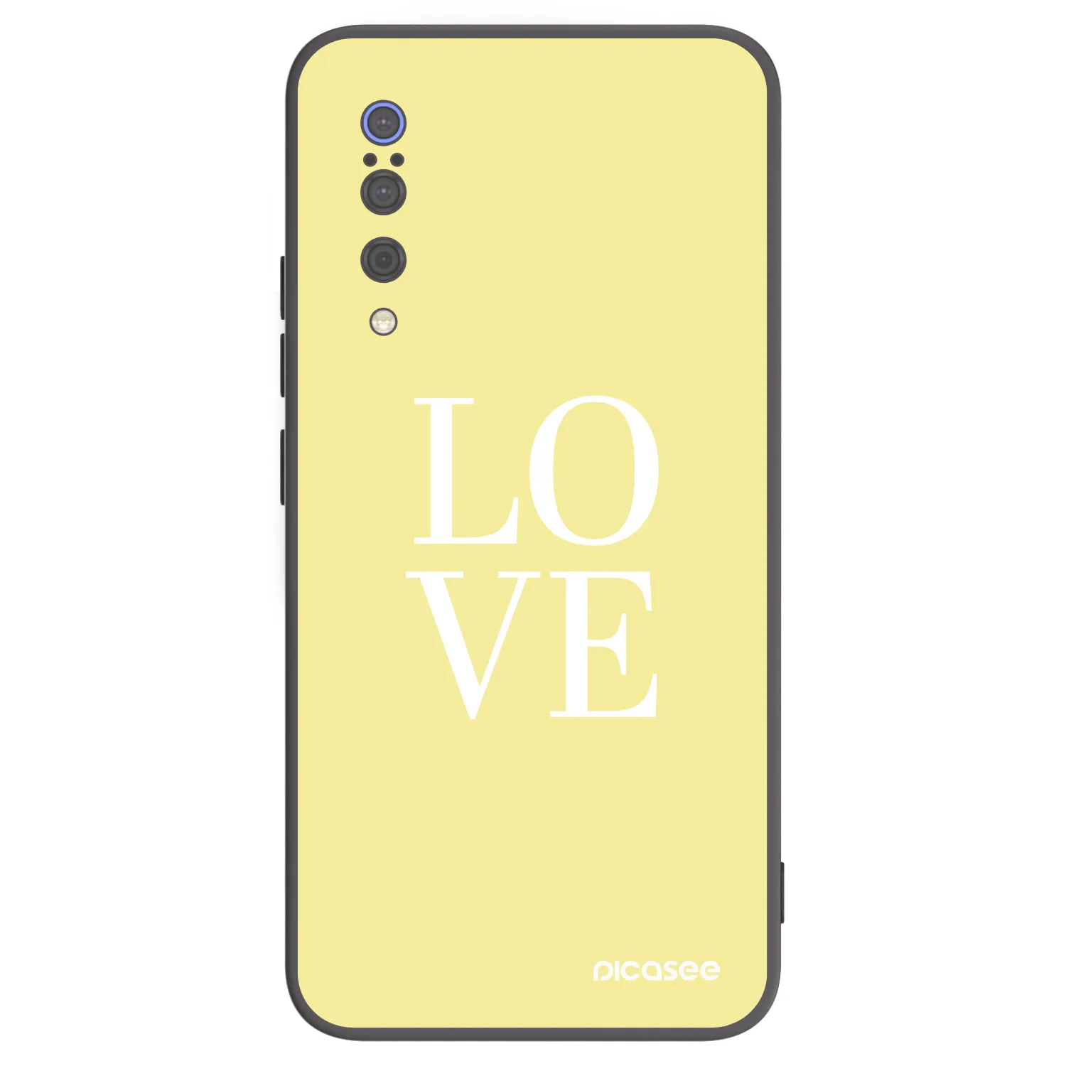 Picasee crna silikonska maskica za Xiaomi Mi 9 - Love