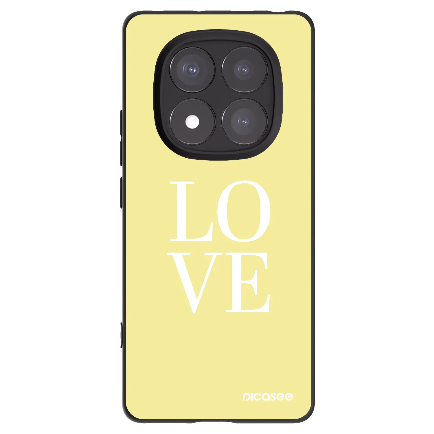 Picasee crna silikonska maskica za Xiaomi Redmi Note 14 Pro 5G - Love