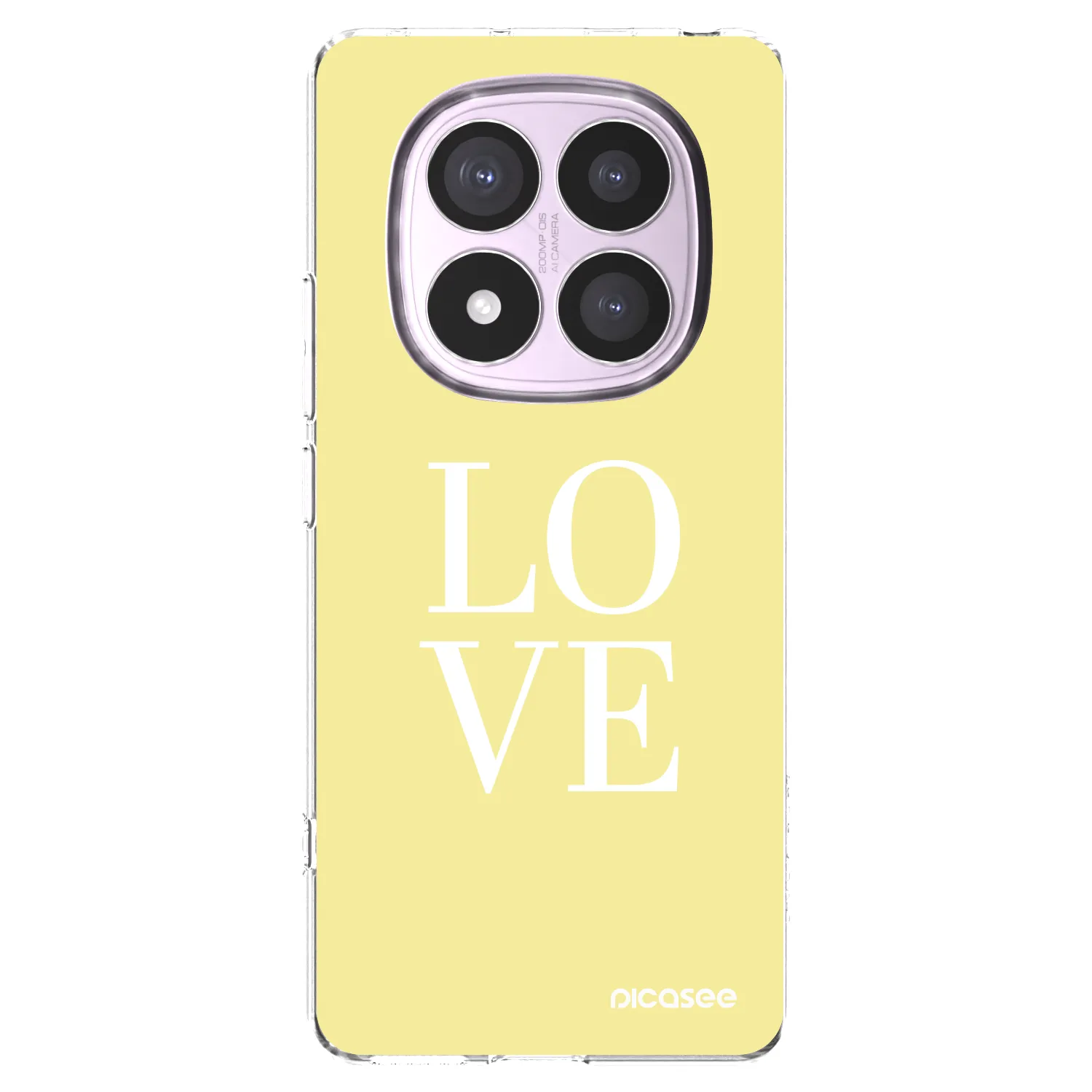 Picasee silikonska prozirna maskica za Xiaomi Redmi Note 14 Pro 5G - Love