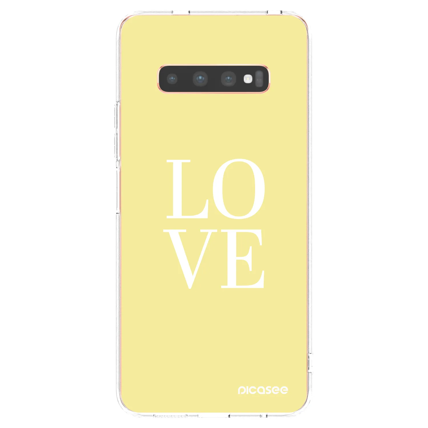 Picasee silikonska prozirna maskica za Samsung Galaxy S10 Plus G975 - Love