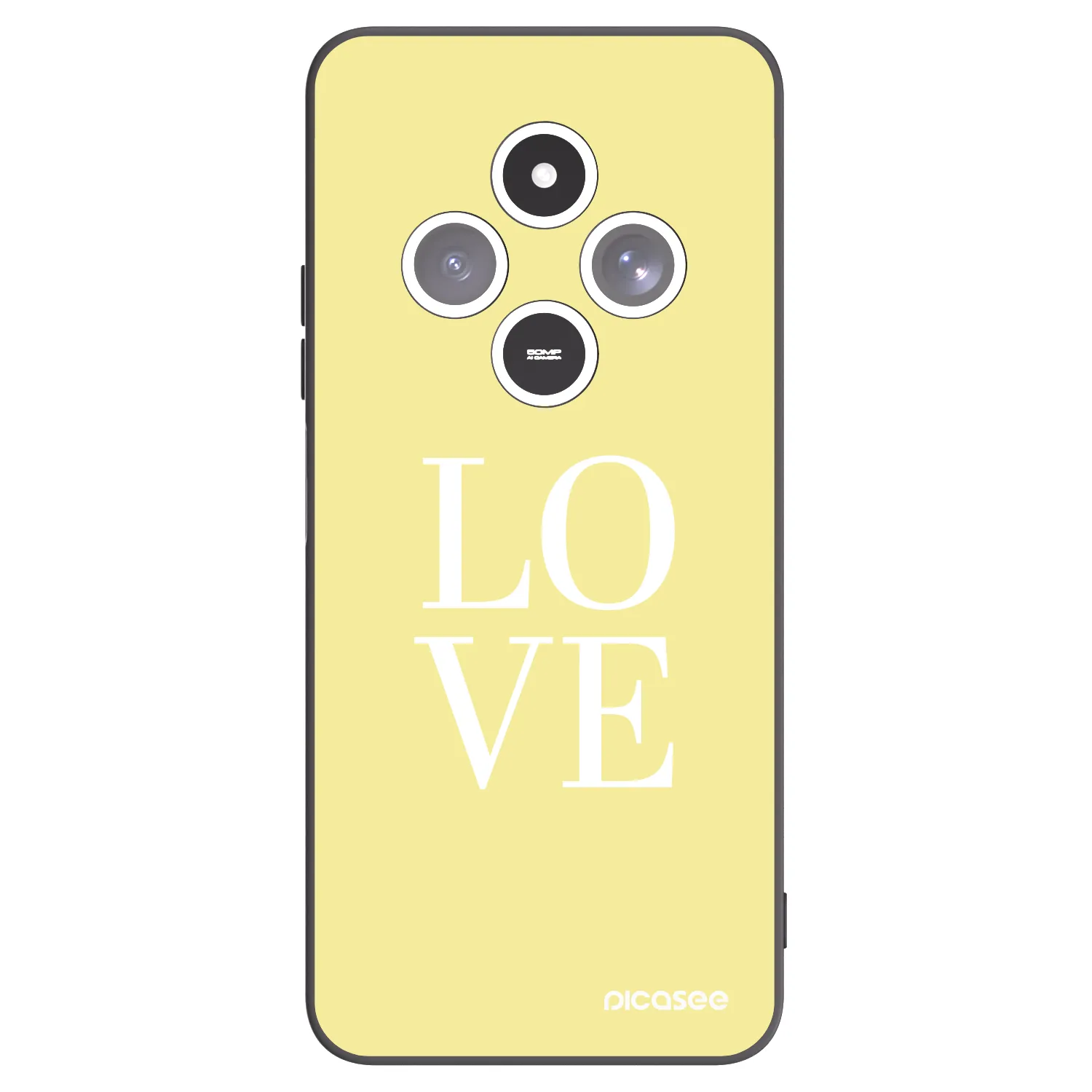 Picasee crna silikonska maskica za Xiaomi Redmi 14C - Love