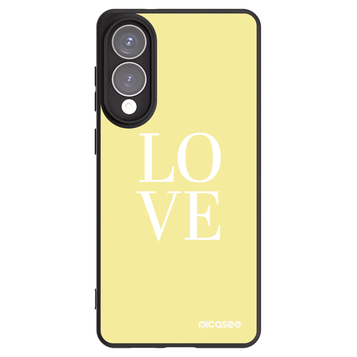 Picasee crna silikonska maskica za Samsung Galaxy S25 Edge 5G - Love