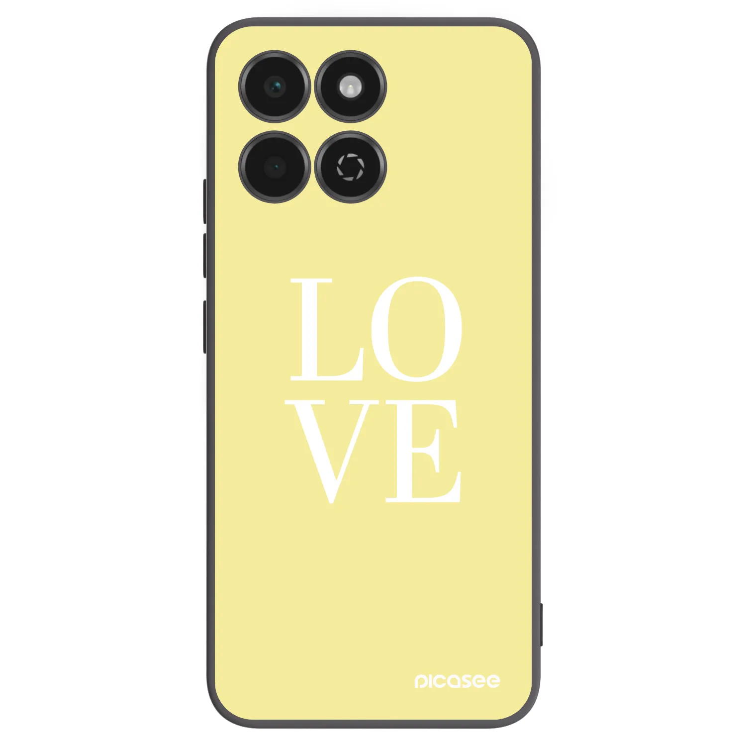 Picasee crna silikonska maskica za Honor 200 Smart 5G - Love