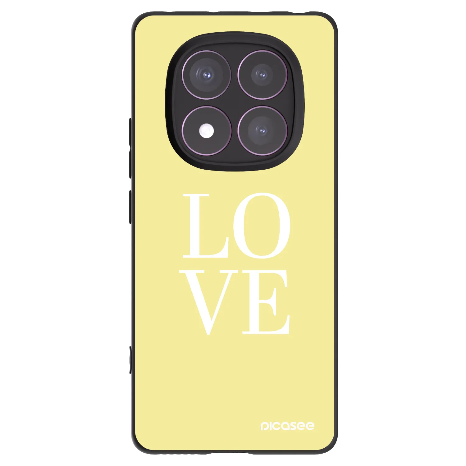 Picasee crna silikonska maskica za Xiaomi Redmi Note 14 Pro 4G - Love