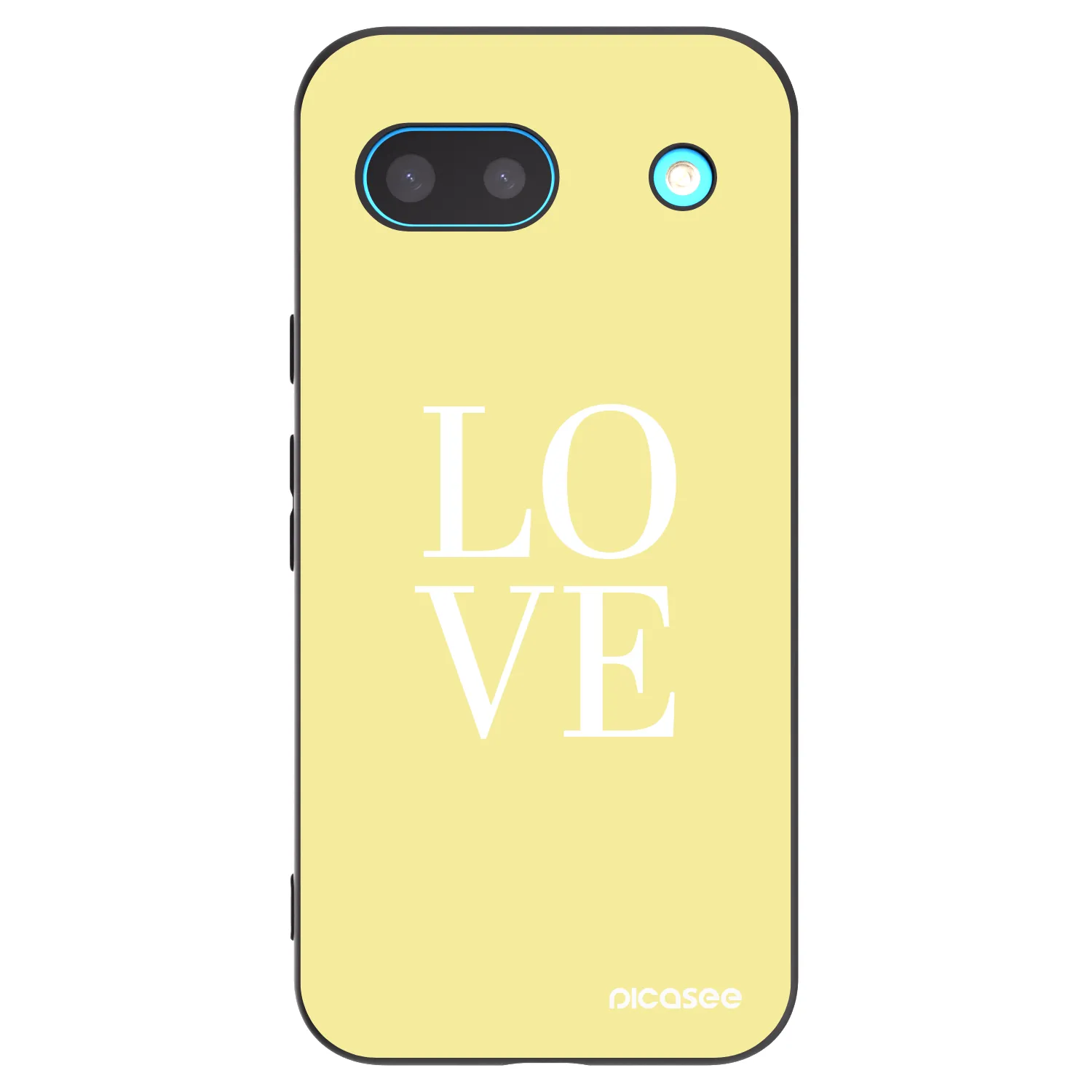 Picasee crna silikonska maskica za Google Pixel 8a - Love