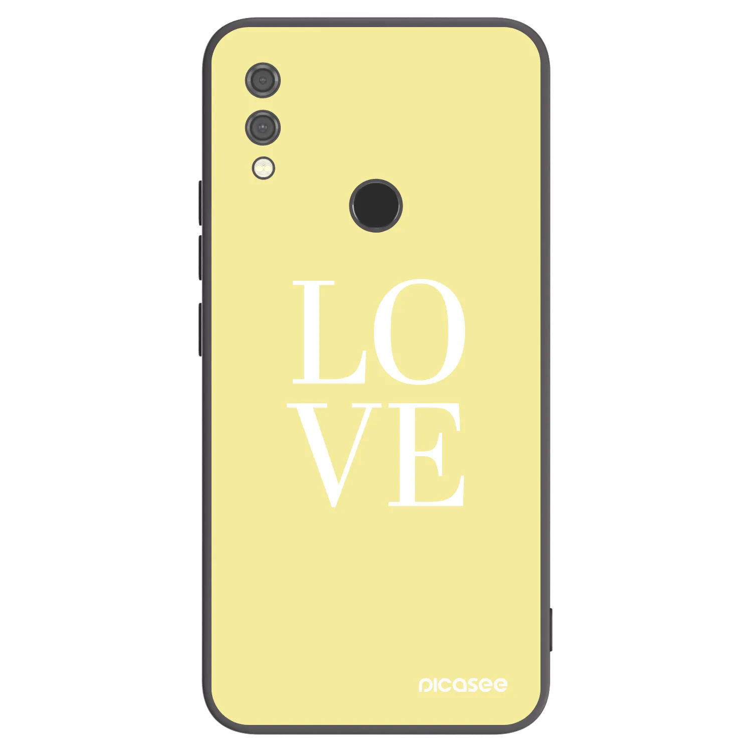 Picasee crna silikonska maskica za Xiaomi Redmi Note 7 - Love