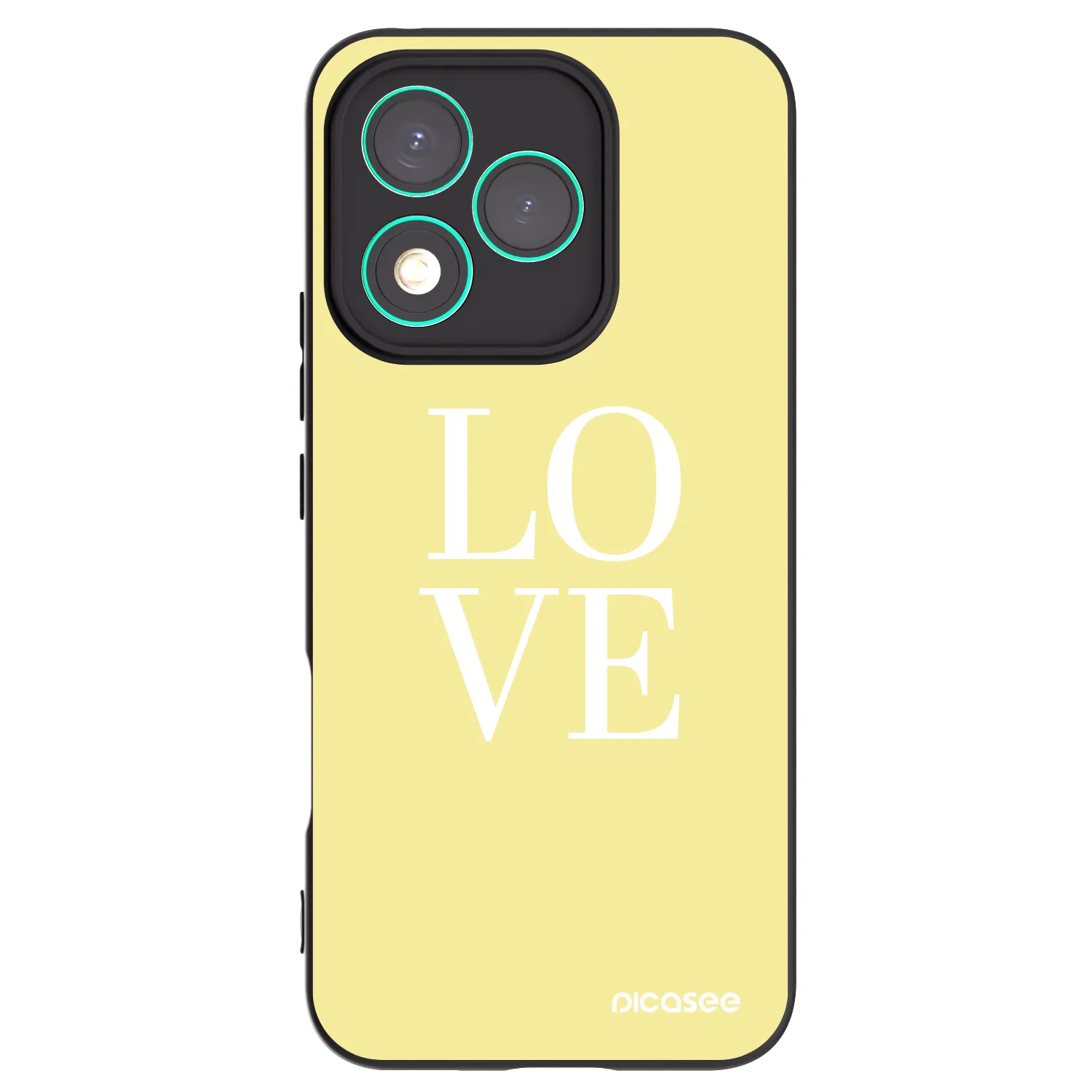 Picasee crna silikonska maskica za Honor 400 Lite 5G - Love
