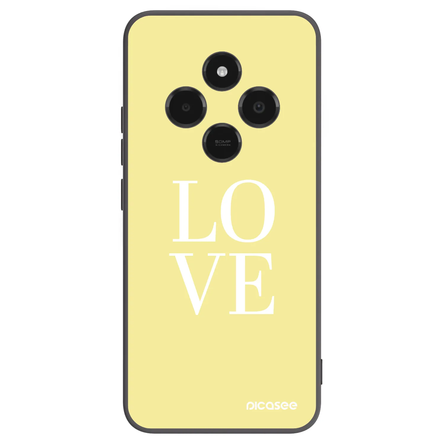 Picasee crna silikonska maskica za Xiaomi Poco C75 - Love