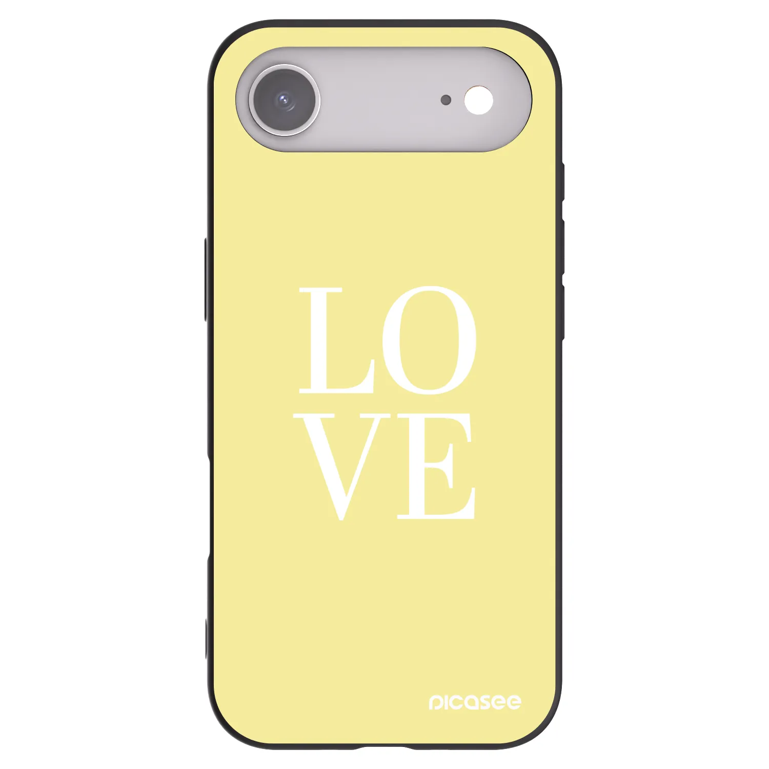 Picasee crna silikonska maskica za Apple iPhone Air - Love