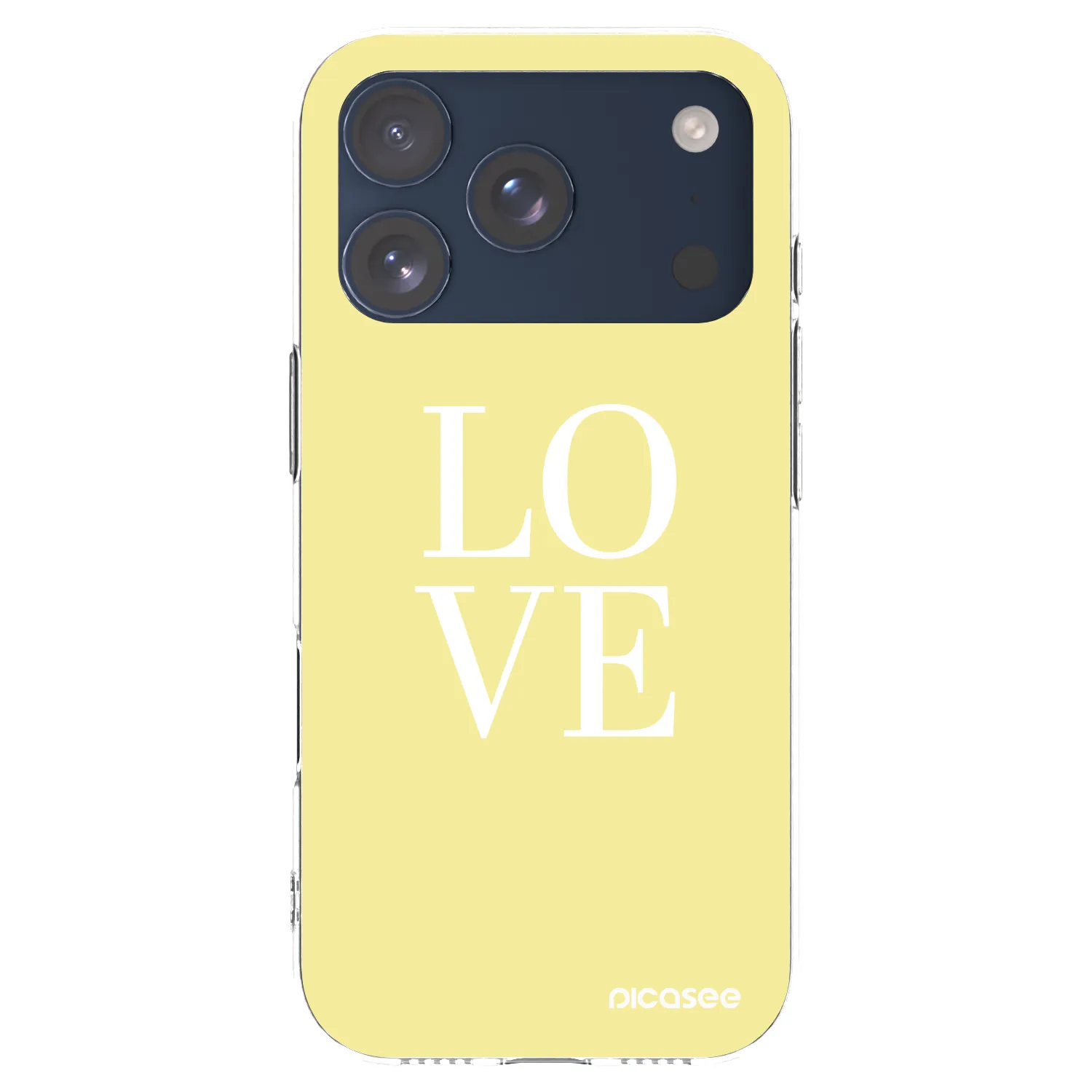 Picasee silikonska prozirna maskica za Apple iPhone 17 Pro - Love