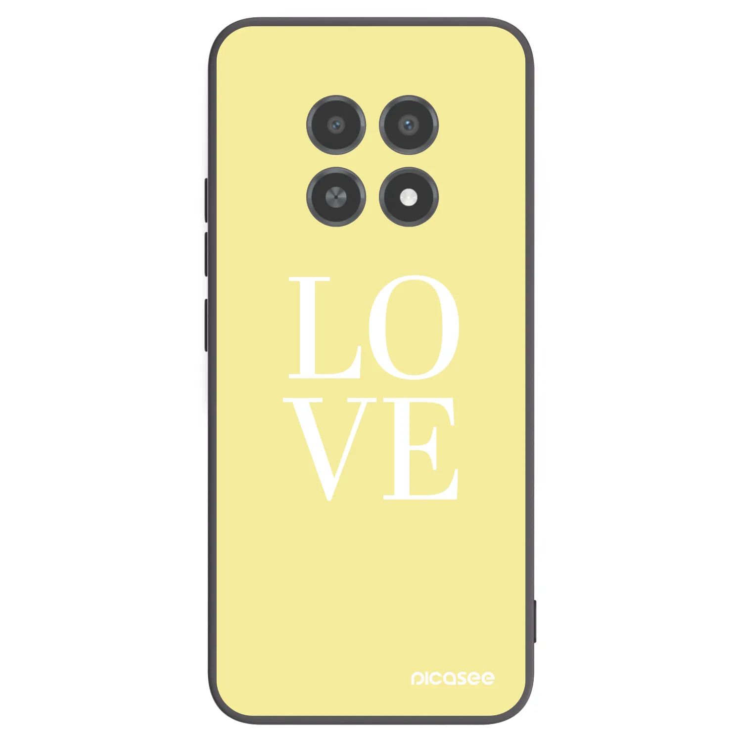 Picasee crna silikonska maskica za Realme 12X - Love