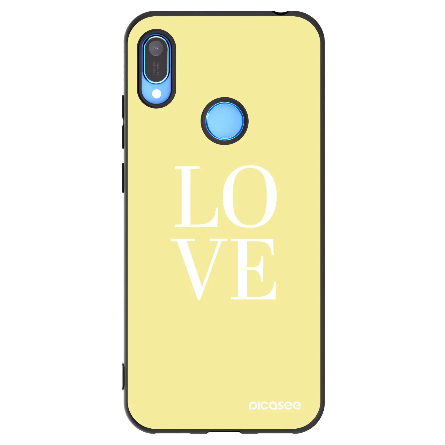 Picasee crna silikonska maskica za Huawei Y6 2019 - Love