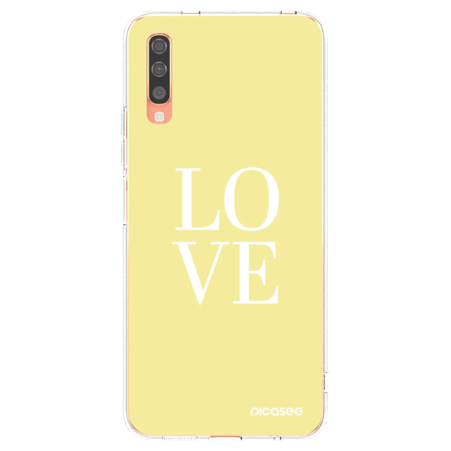 Picasee silikonska prozirna maskica za Samsung Galaxy A70 A705F - Love