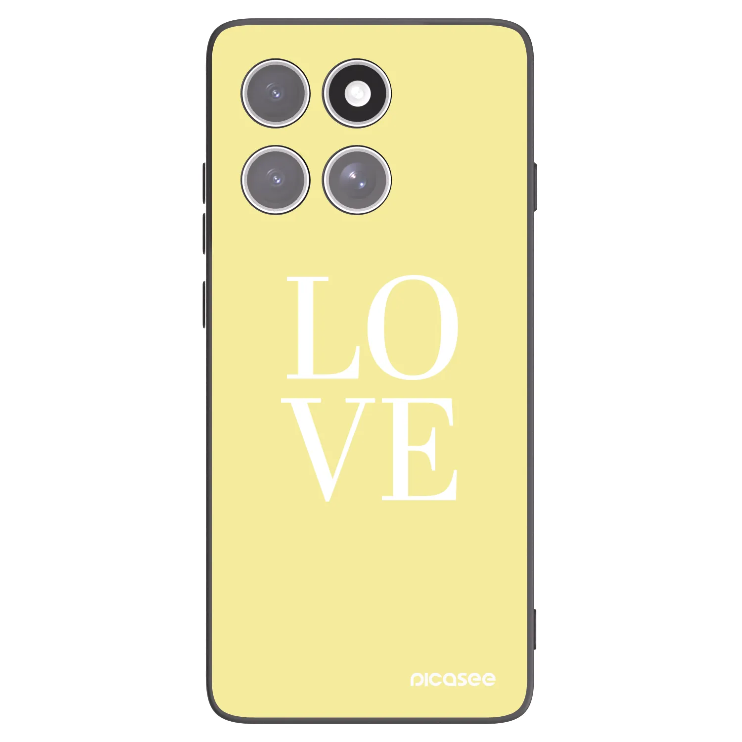 Picasee crna silikonska maskica za Motorola Edge 60 Pro - Love