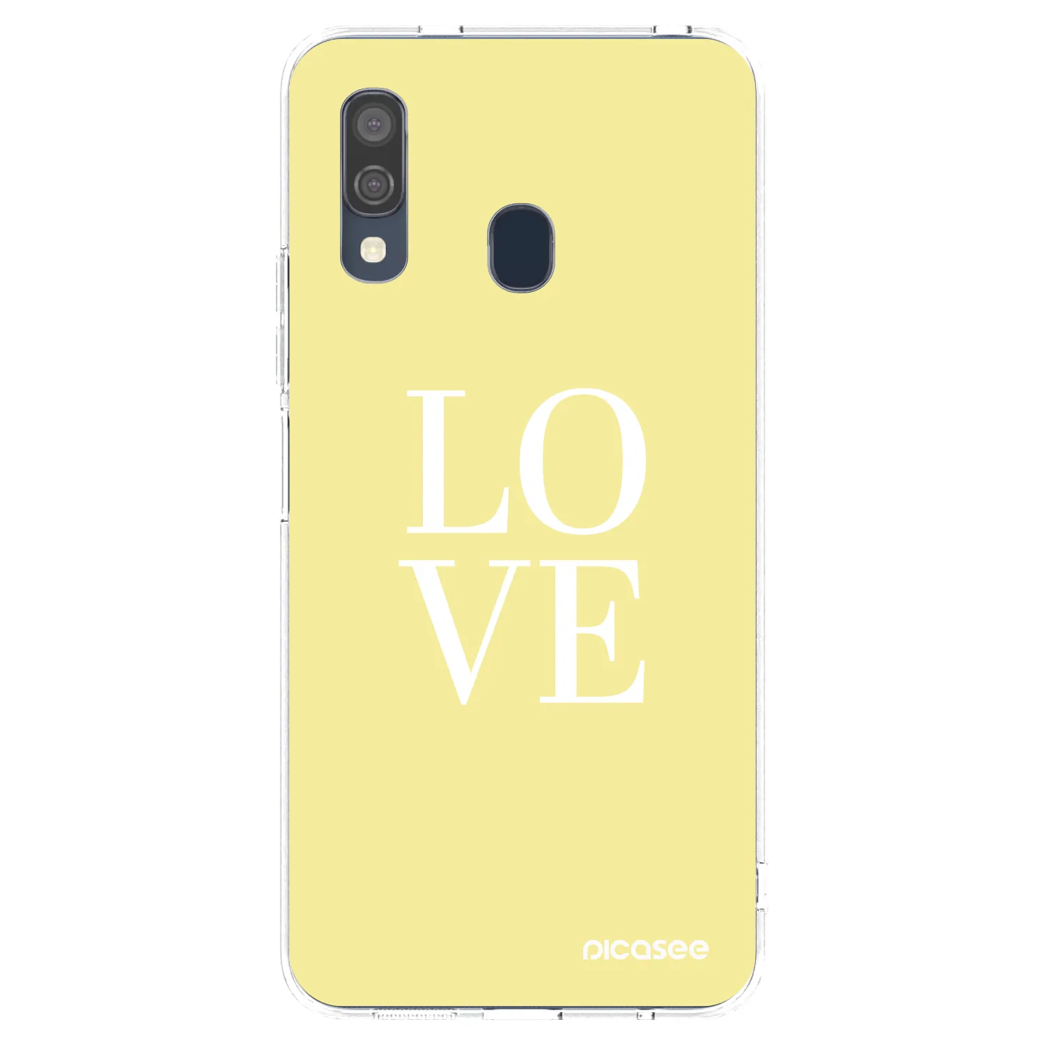 Picasee silikonska prozirna maskica za Samsung Galaxy A40 A405F - Love