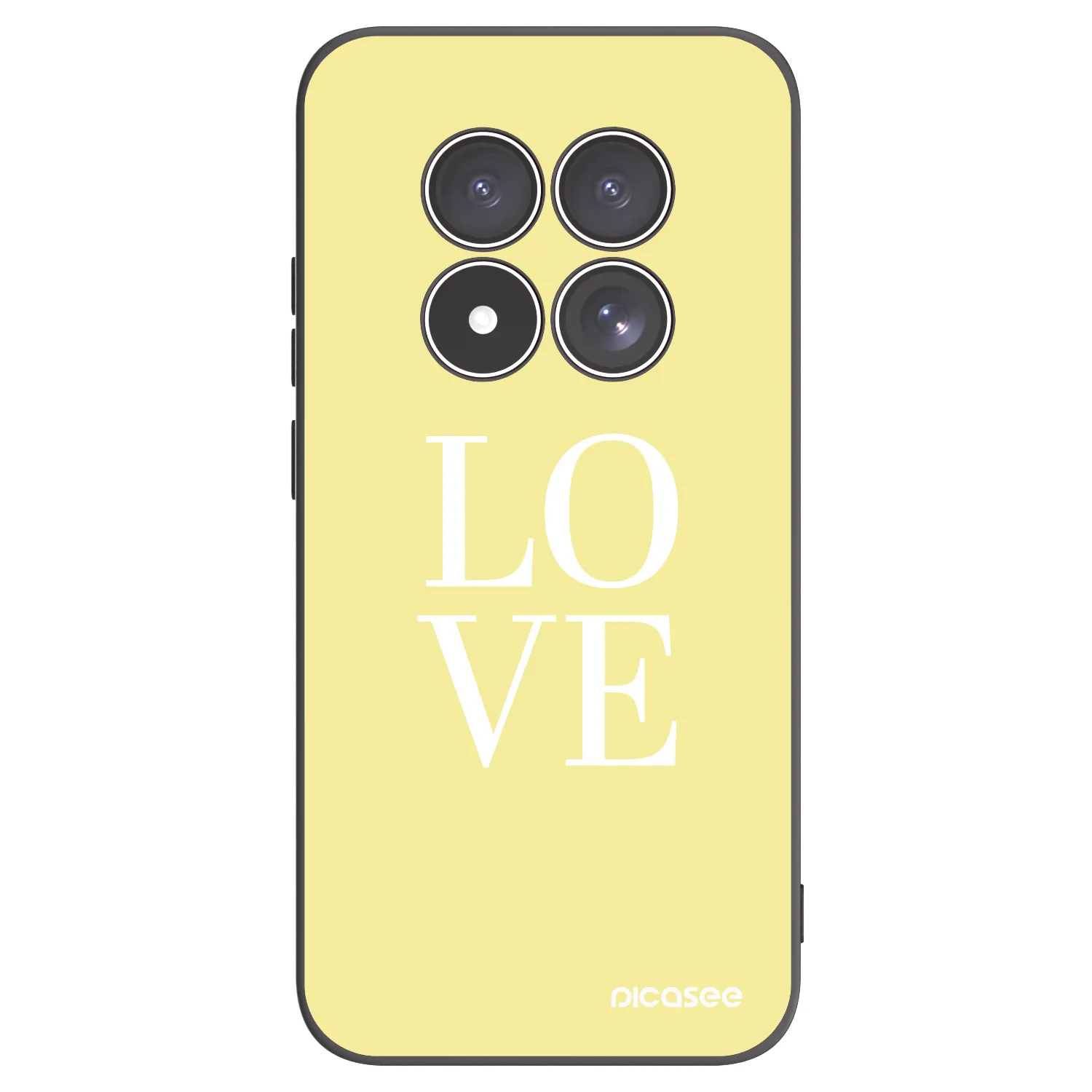 Picasee crna silikonska maskica za Xiaomi Redmi Note 15 Pro 4G - Love