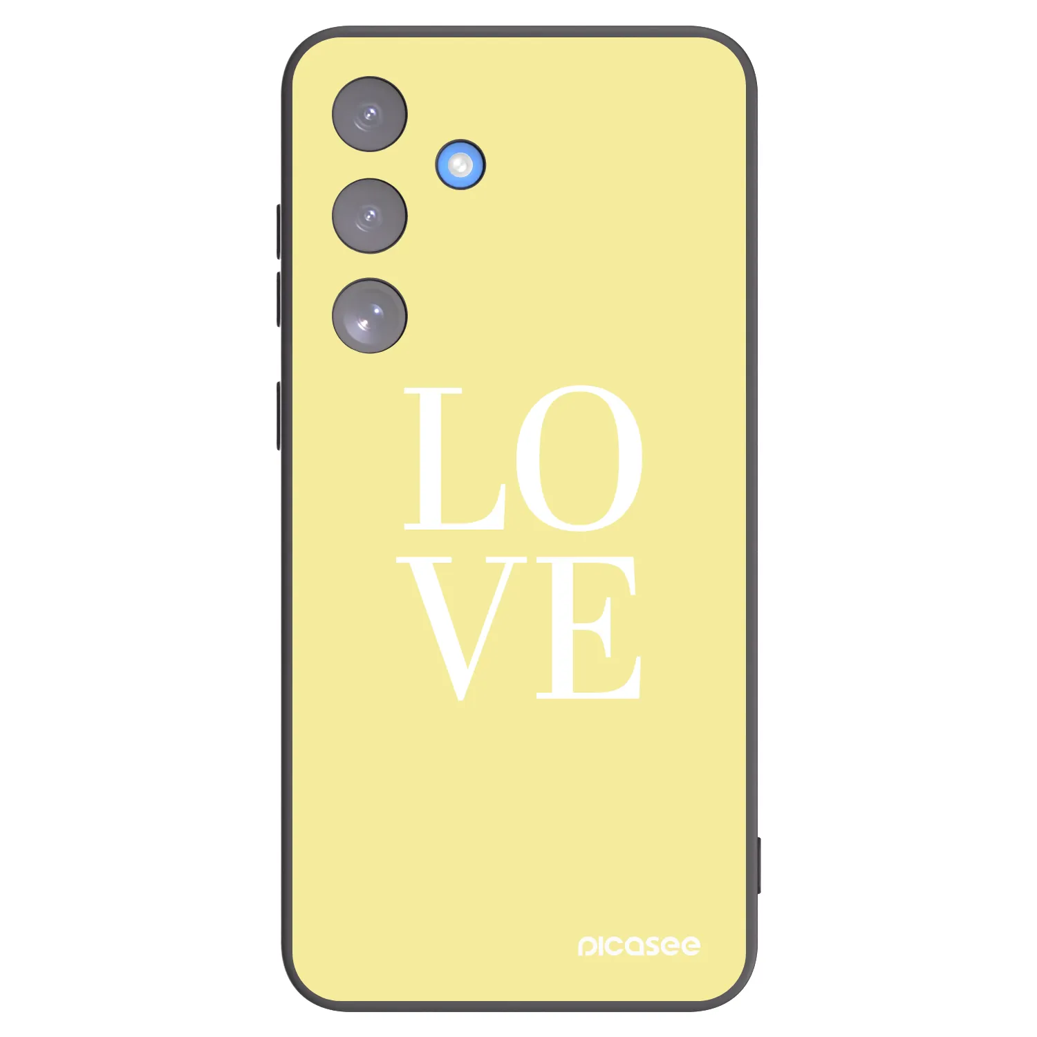 Picasee crna silikonska maskica za Samsung Galaxy S25 FE 5G - Love