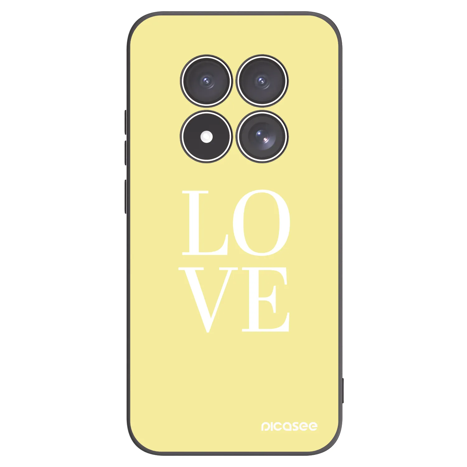 Picasee crna silikonska maskica za Xiaomi Redmi Note 15 Pro 5G - Love