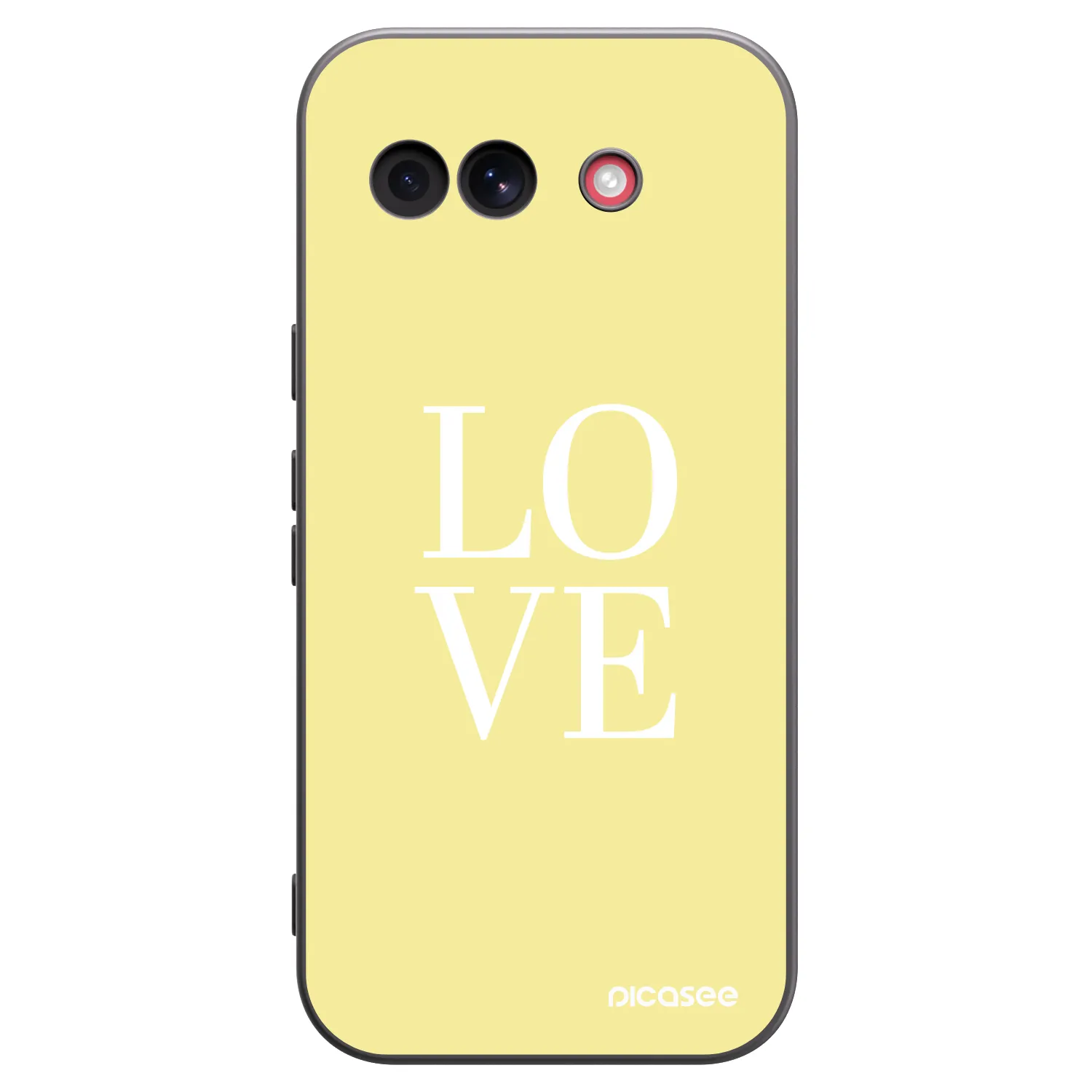 Picasee crna silikonska maskica za Google Pixel 10a - Love