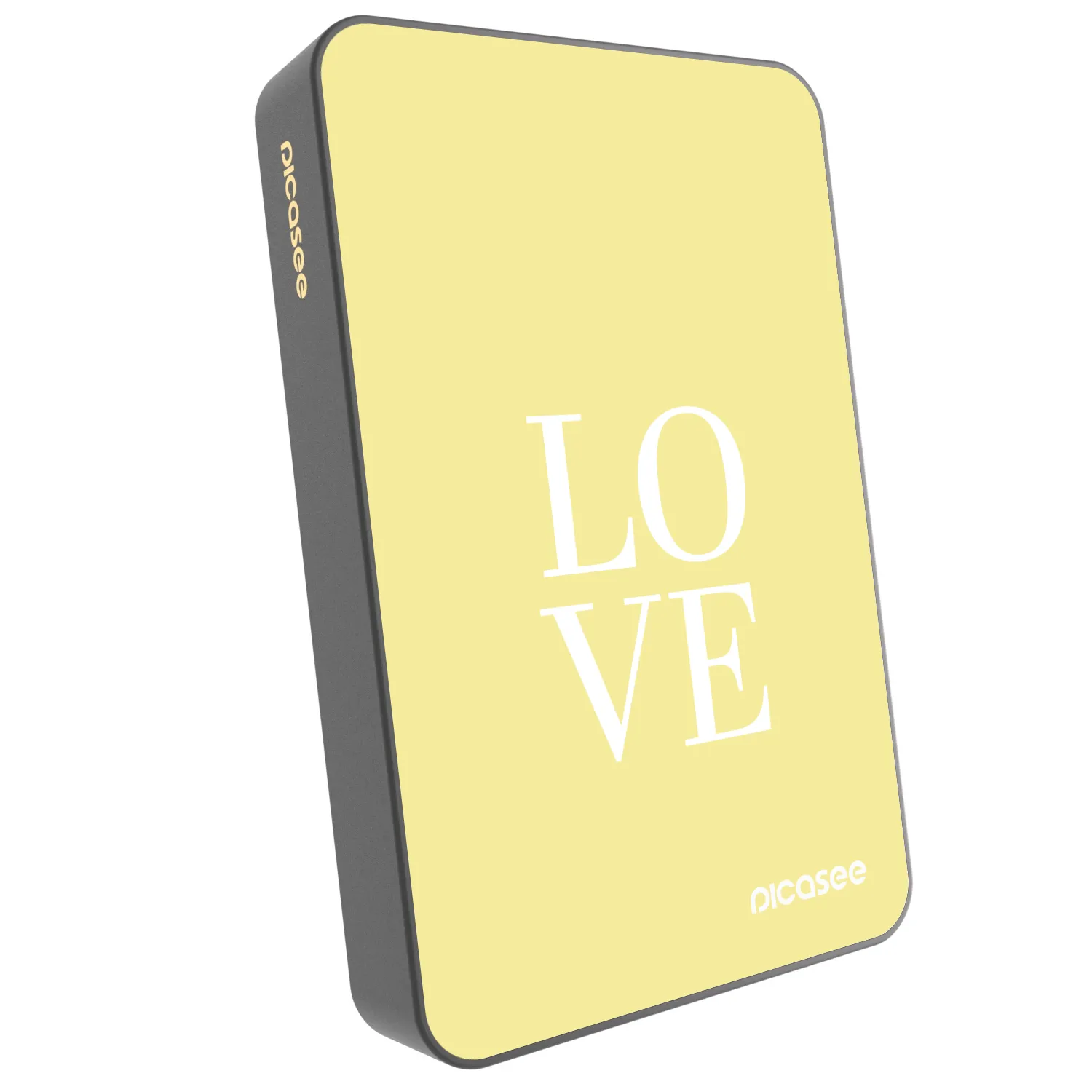 Picasee Prijenosni punjač s MagSafe 10 000 mAh Sivo - Love