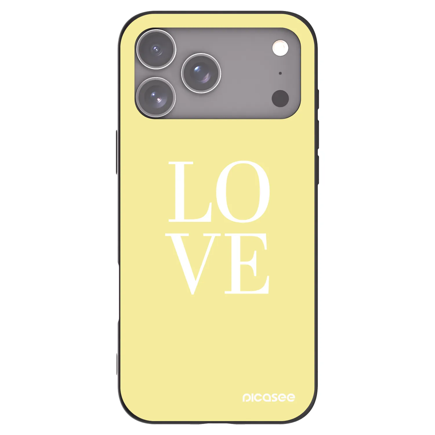 Picasee crna silikonska maskica za Apple iPhone 18 Pro Max - Love