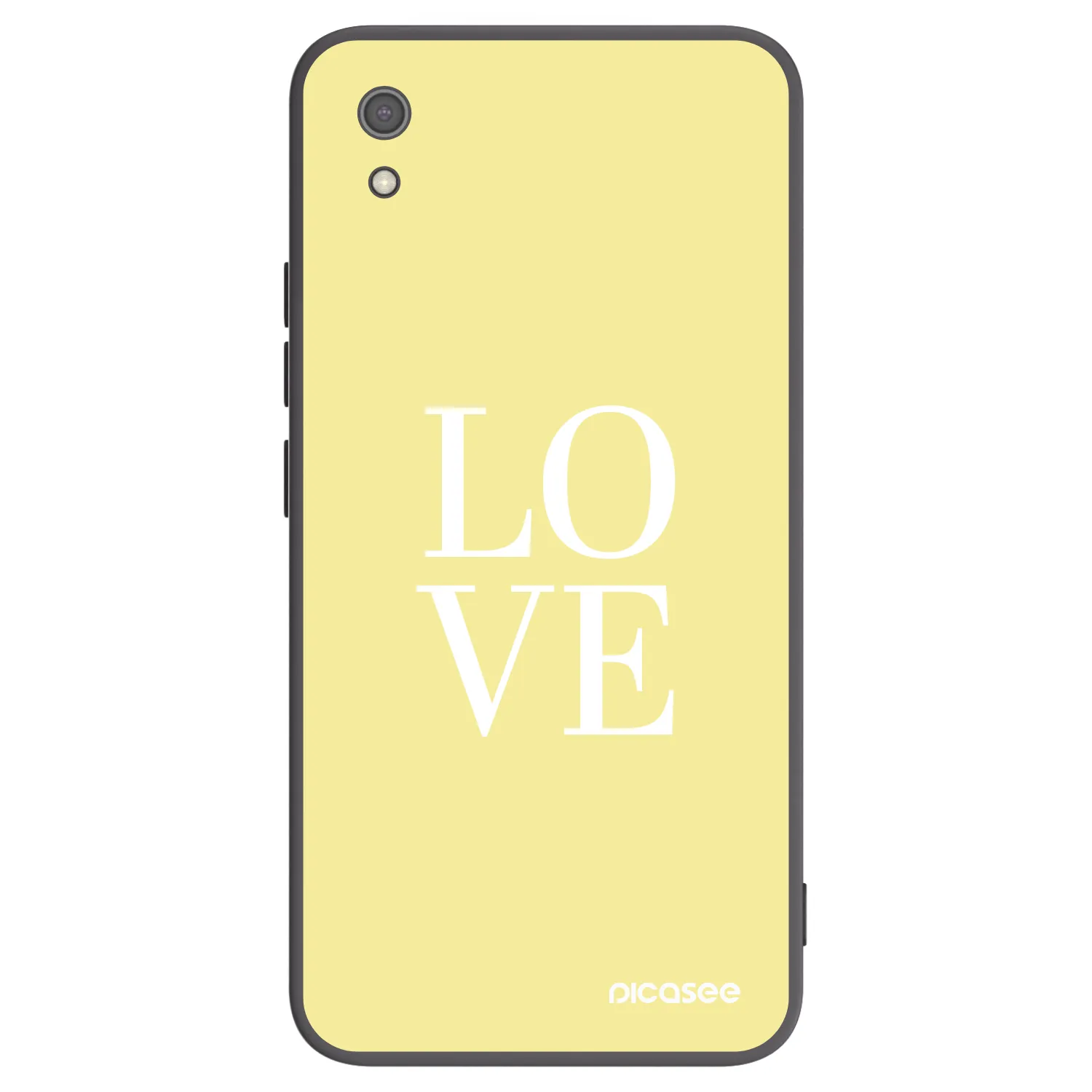 Picasee crna silikonska maskica za Xiaomi Redmi 7A - Love