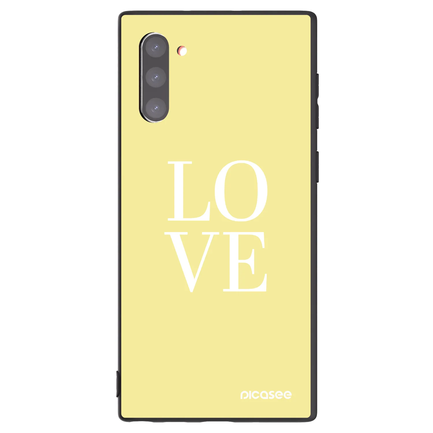Picasee crna silikonska maskica za Samsung Galaxy Note 10 N970F - Love
