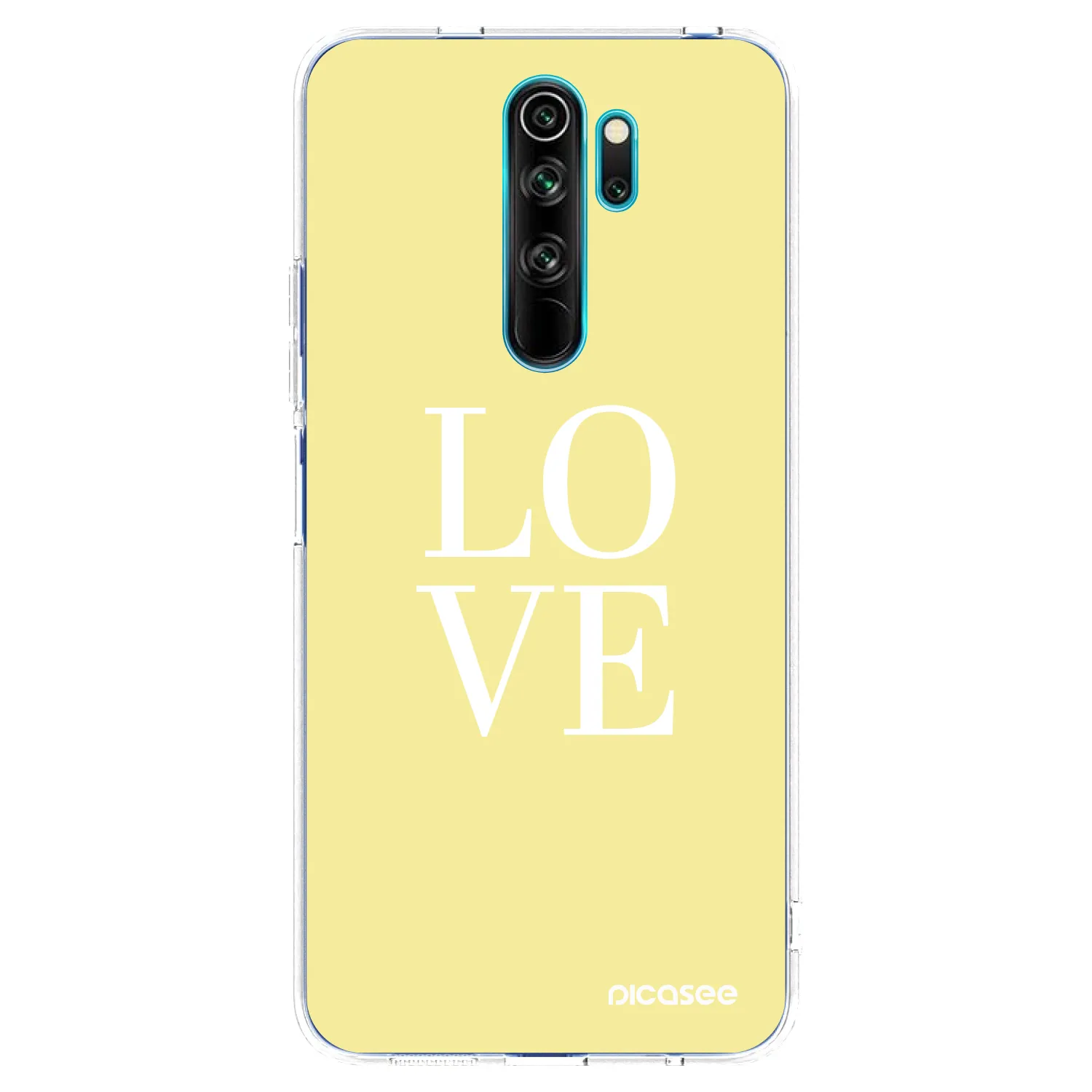 Picasee silikonska prozirna maskica za Xiaomi Redmi Note 8 Pro - Love