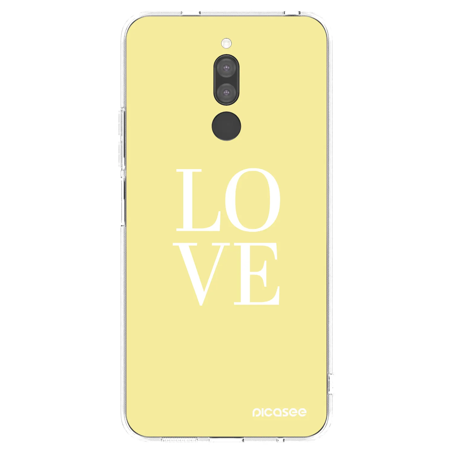 Picasee silikonska prozirna maskica za Xiaomi Redmi 8 - Love