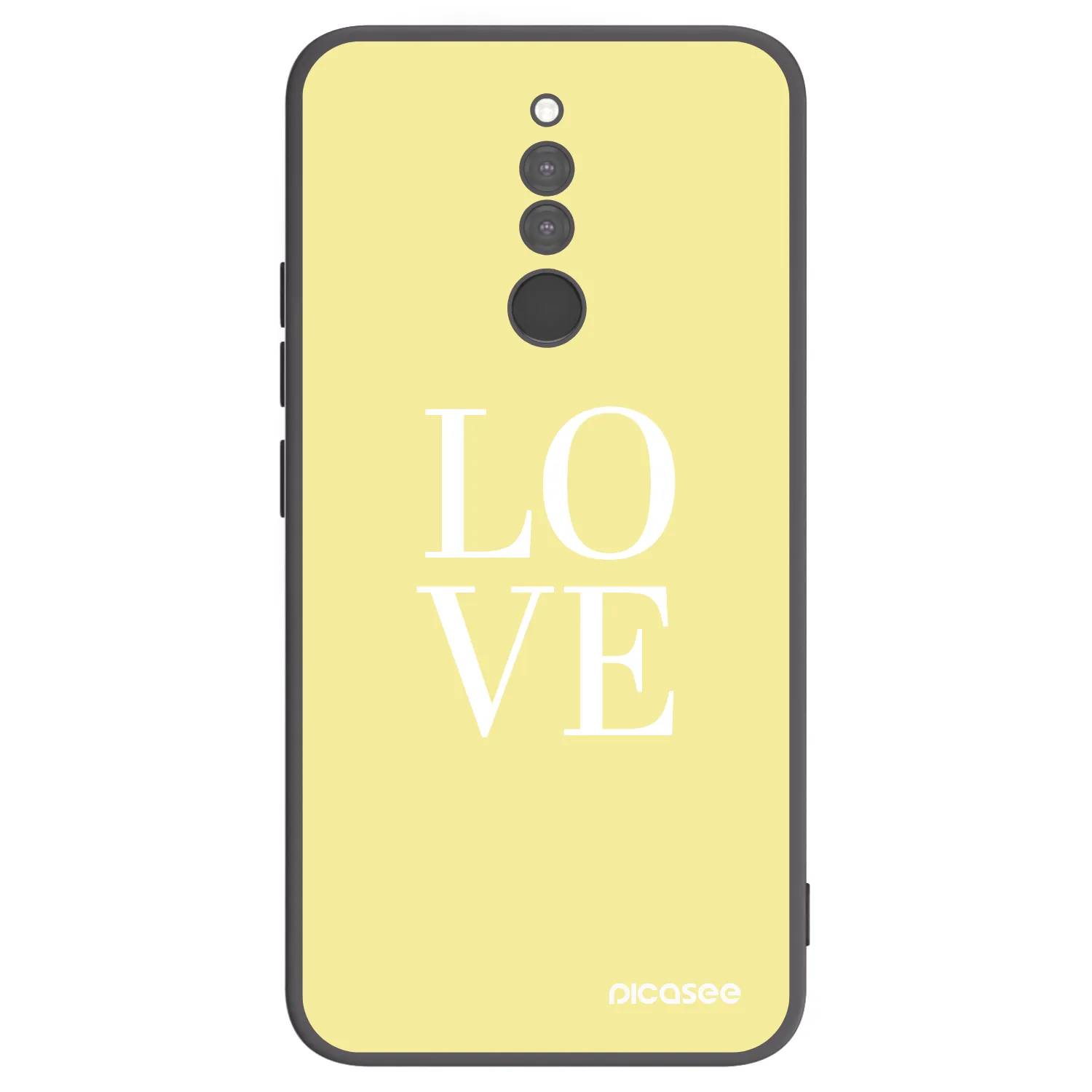 Picasee crna silikonska maskica za Xiaomi Redmi 8 - Love