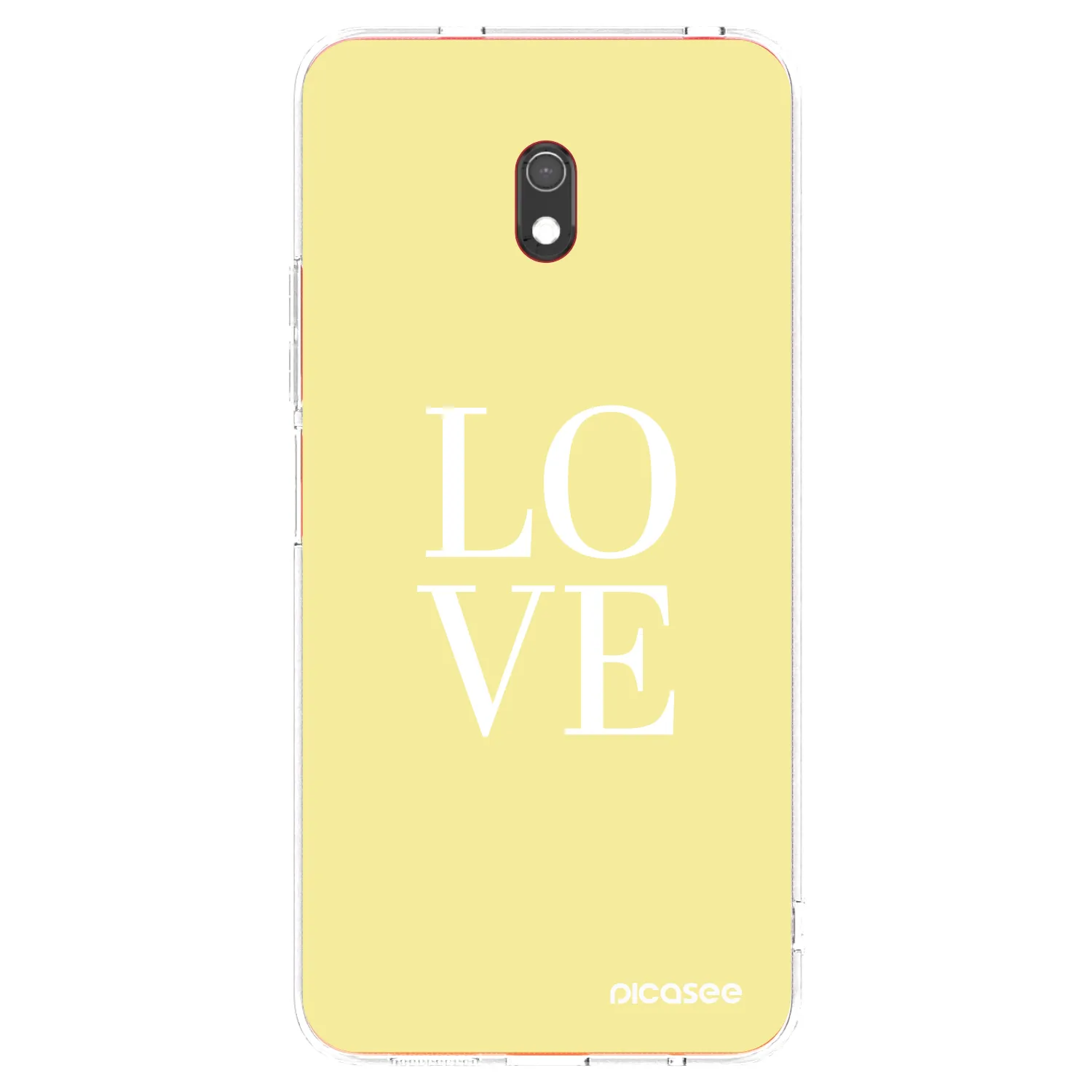 Picasee silikonska prozirna maskica za Xiaomi Redmi 8A - Love