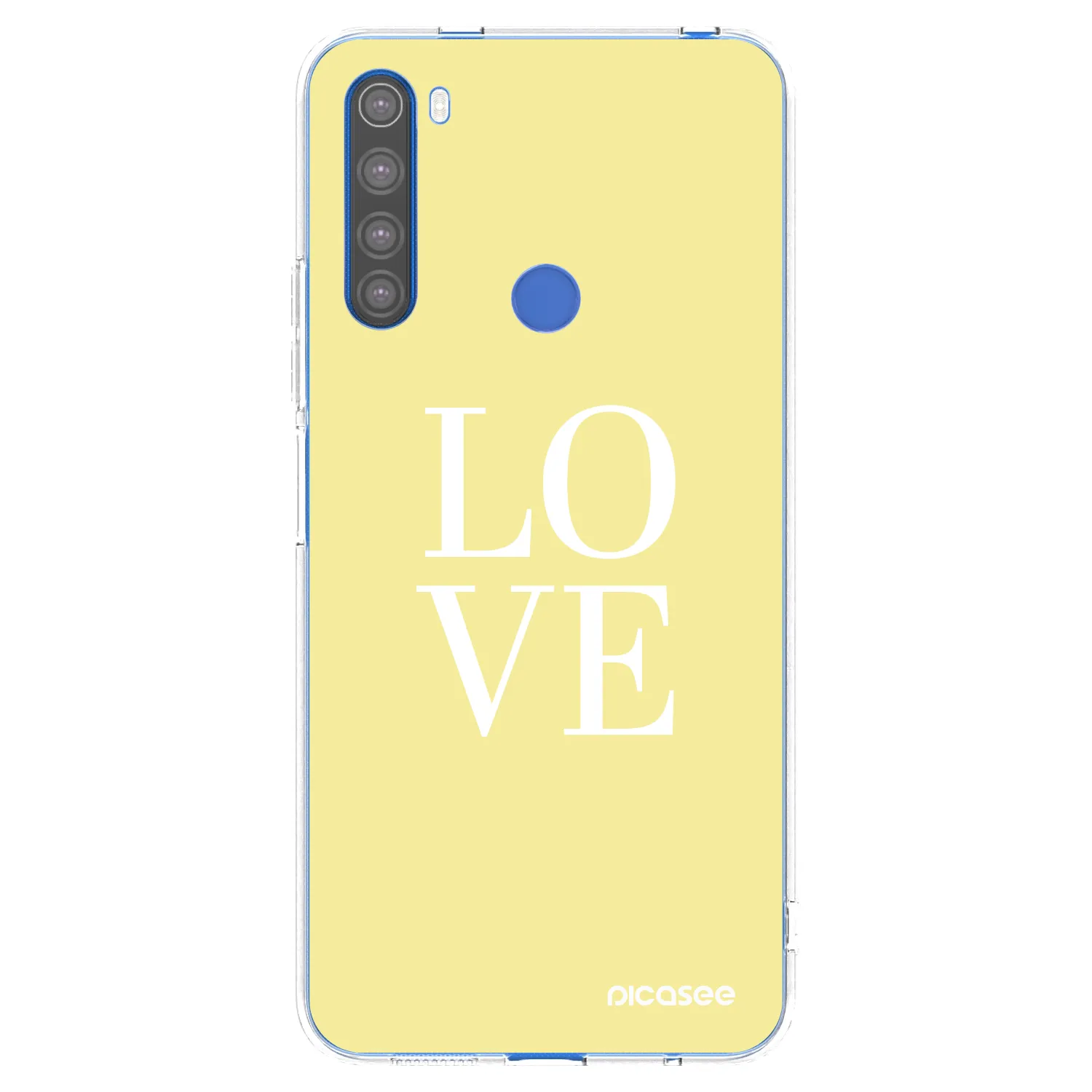 Picasee silikonska prozirna maskica za Xiaomi Redmi Note 8T - Love