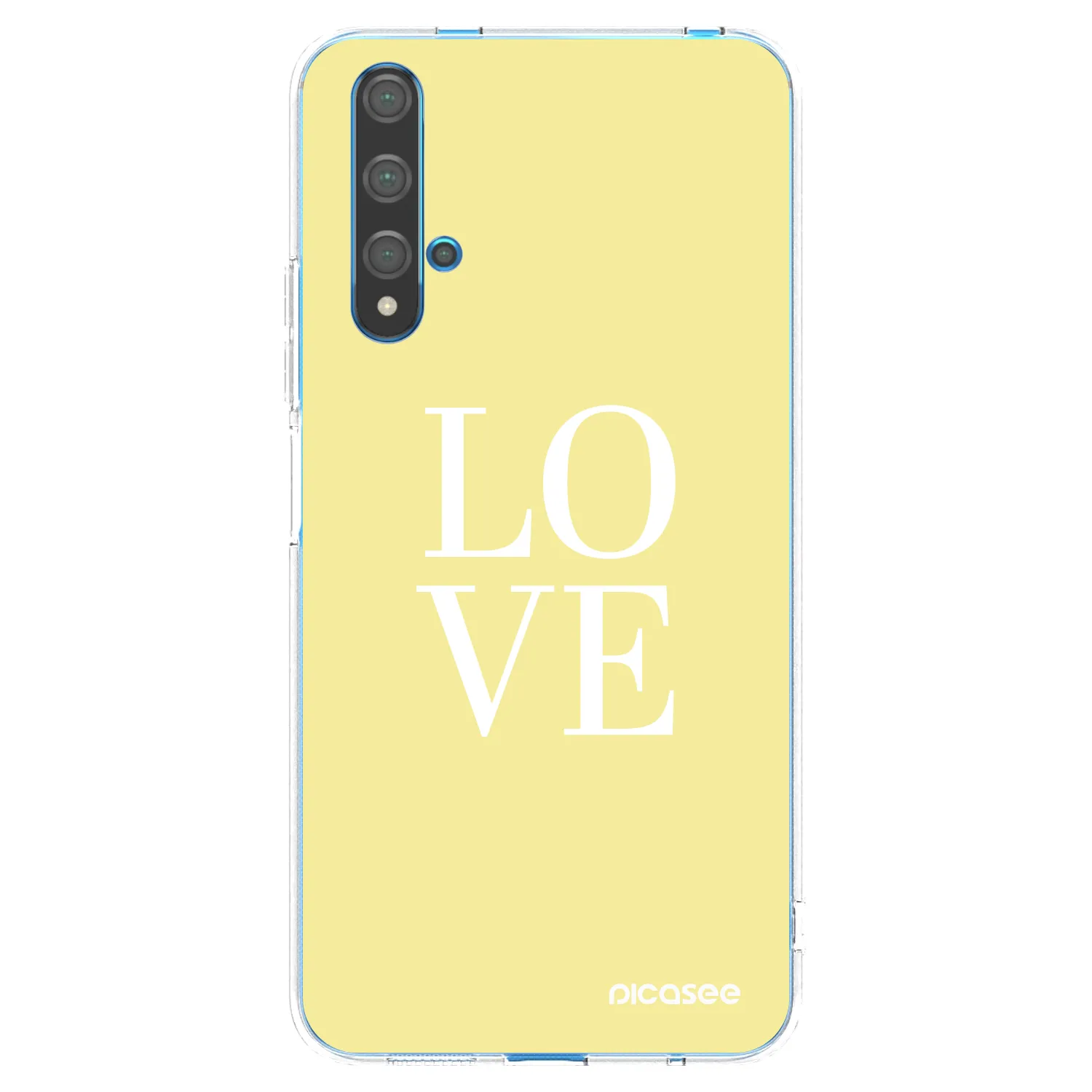 Picasee silikonska prozirna maskica za Huawei Nova 5T - Love