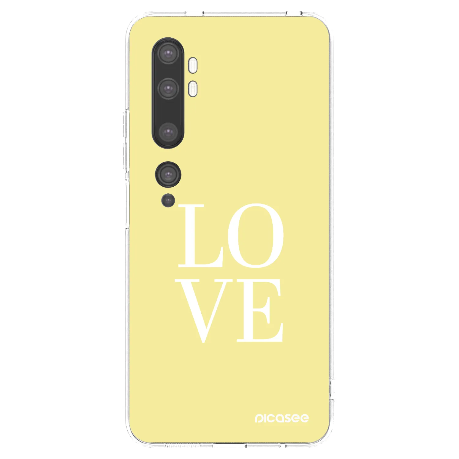 Picasee silikonska prozirna maskica za Xiaomi Mi Note 10 (Pro) - Love