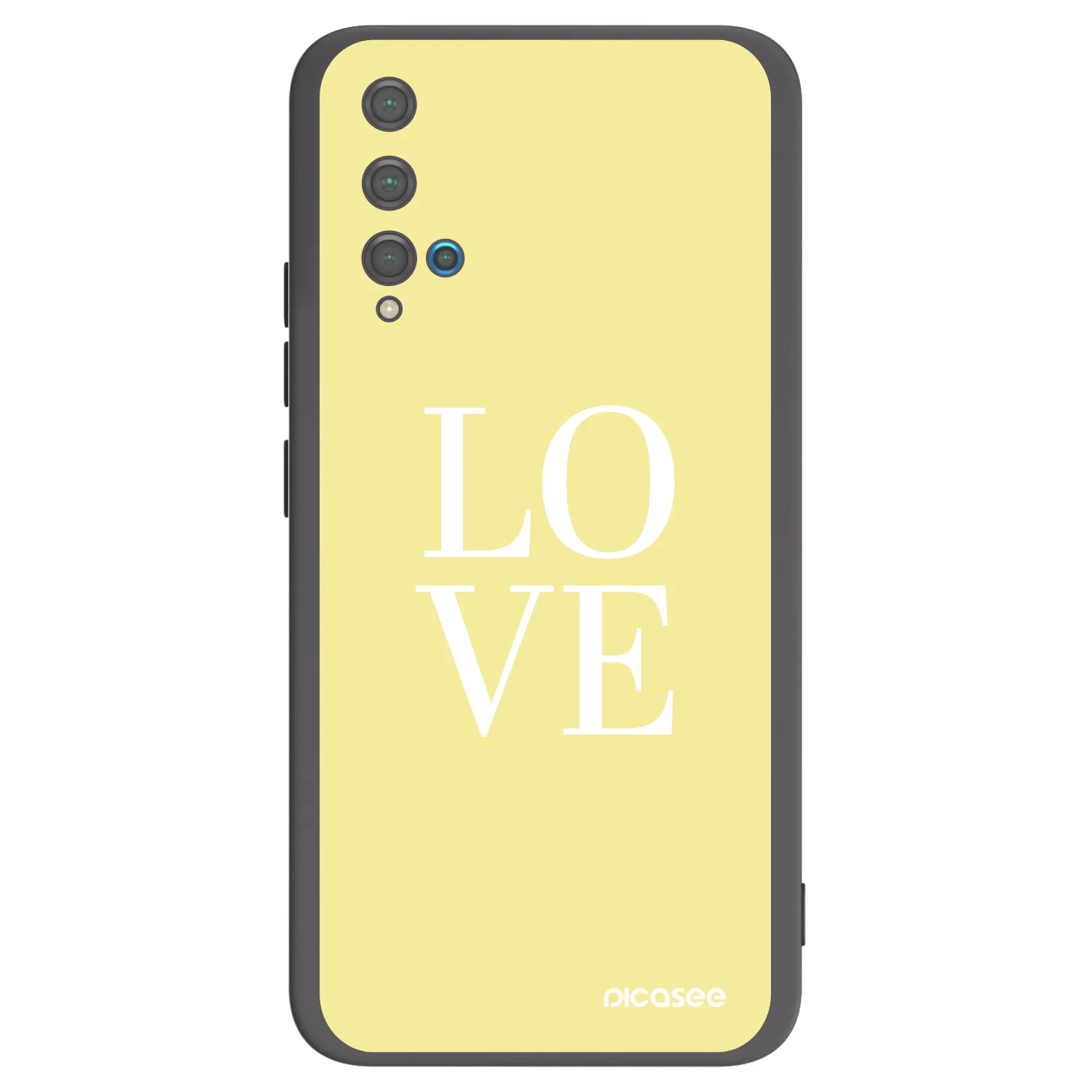 Picasee crna silikonska maskica za Huawei Nova 5T - Love