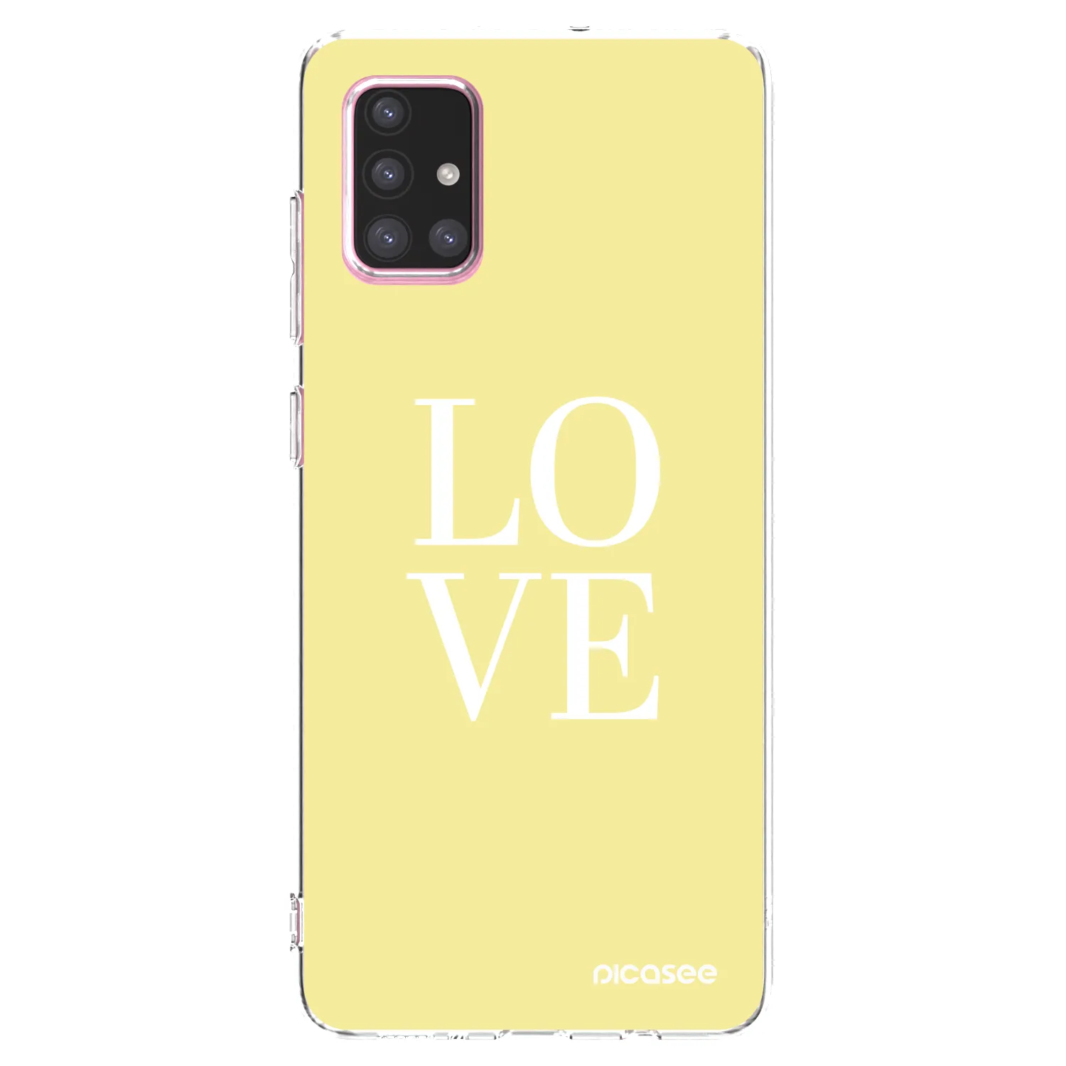 Picasee silikonska prozirna maskica za Samsung Galaxy A71 A715F - Love
