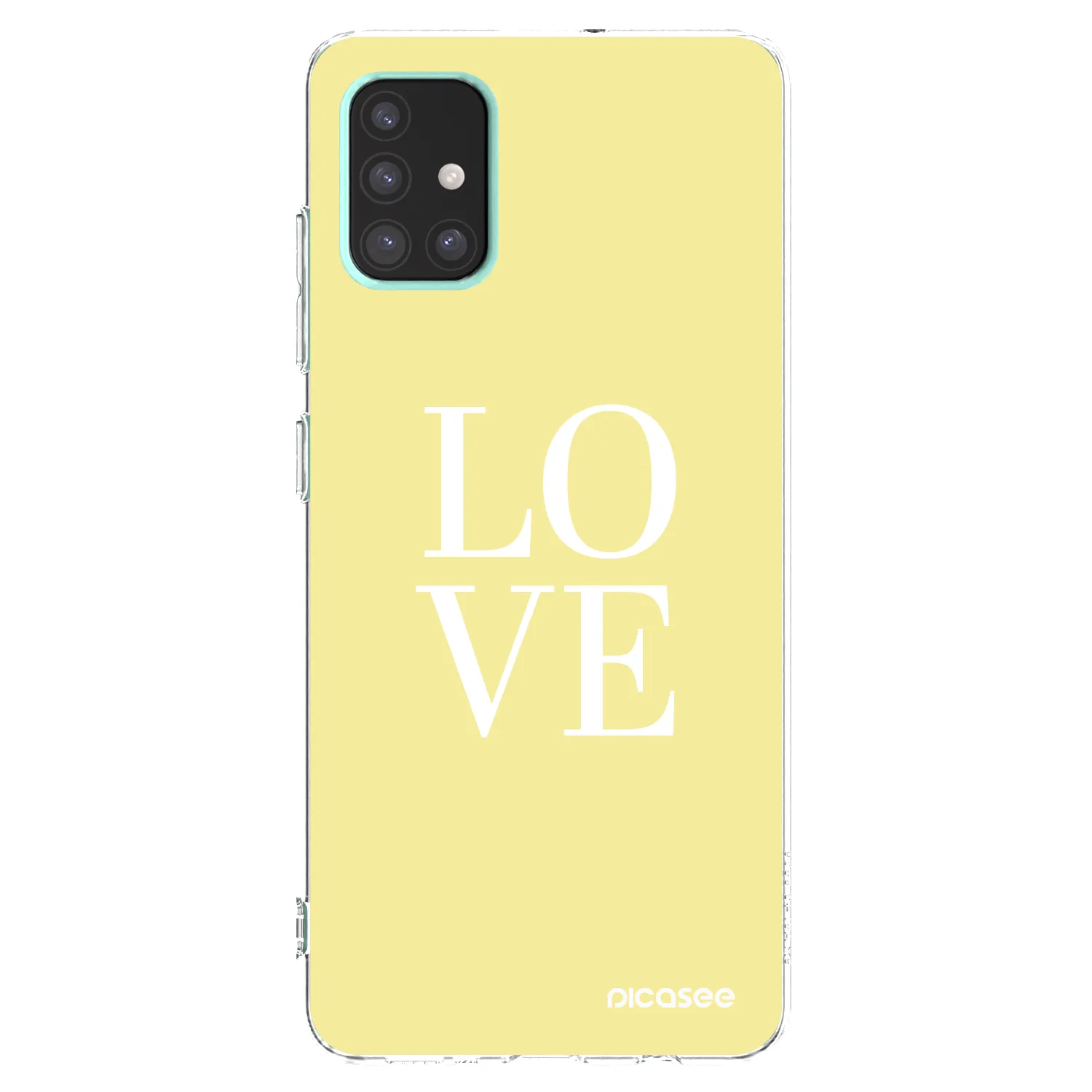 Picasee silikonska prozirna maskica za Samsung Galaxy A51 A515F - Love