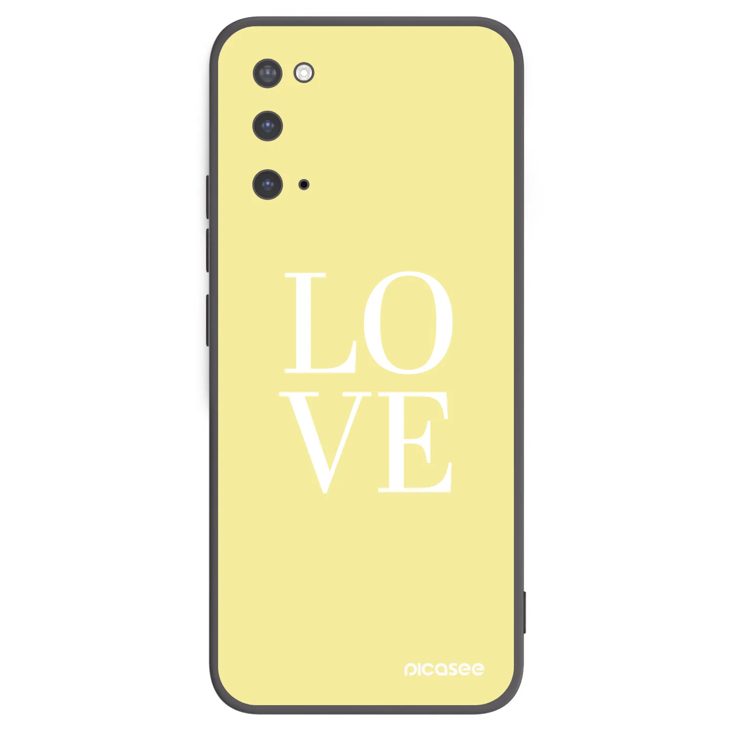 Picasee crna silikonska maskica za Samsung Galaxy S20 G980F - Love