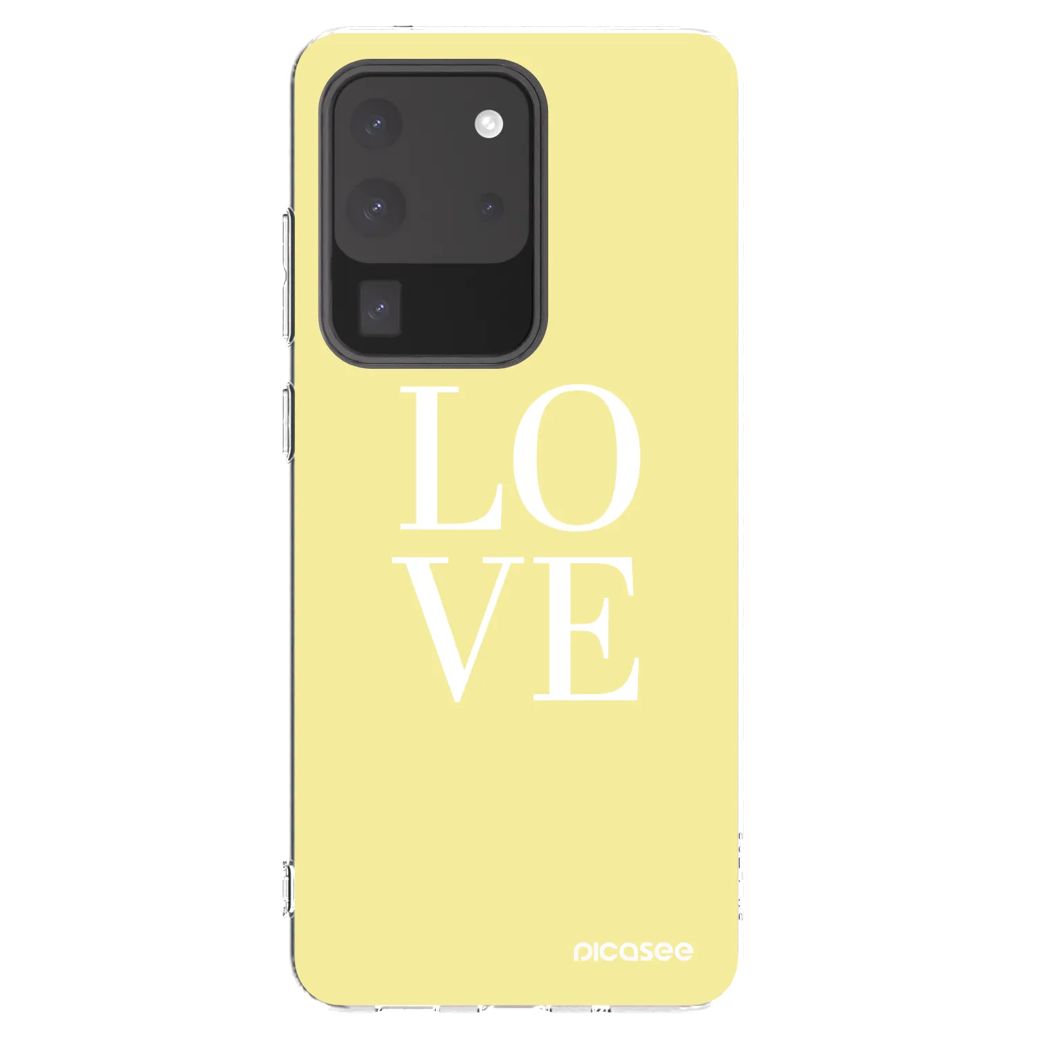 Picasee silikonska prozirna maskica za Samsung Galaxy S20 Ultra 5G G988F - Love