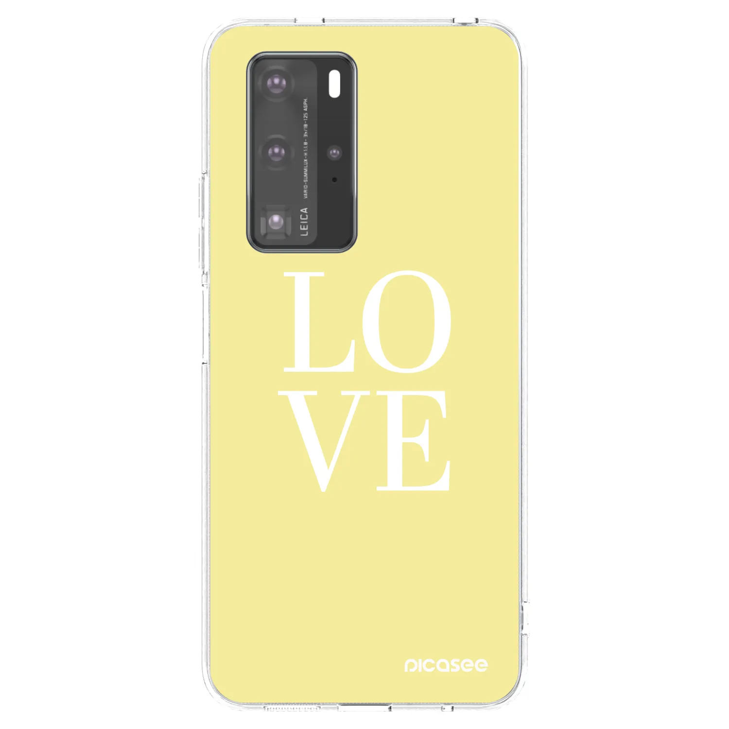 Picasee silikonska prozirna maskica za Huawei P40 Pro - Love