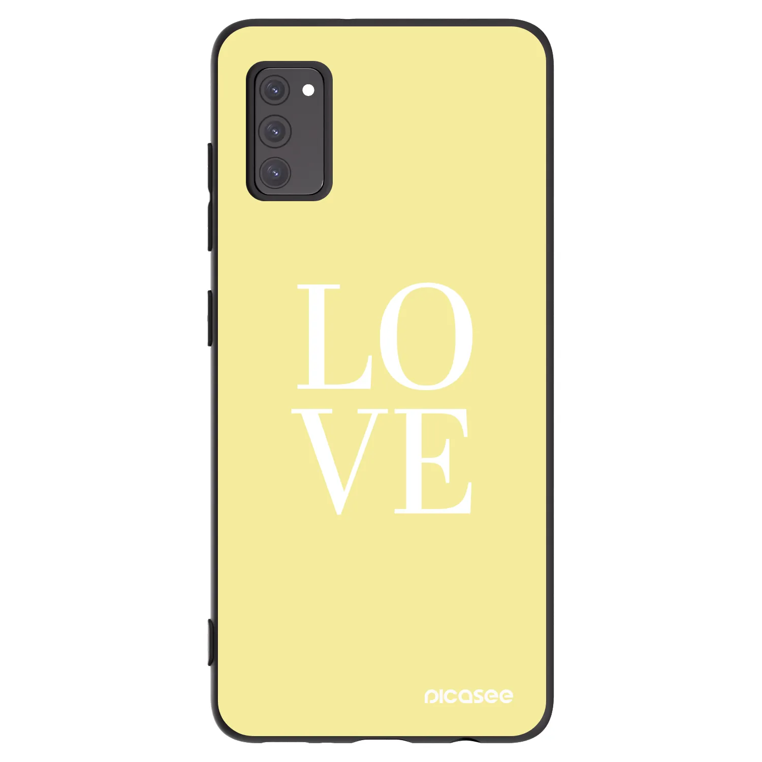 Picasee crna silikonska maskica za Samsung Galaxy A41 A415F - Love