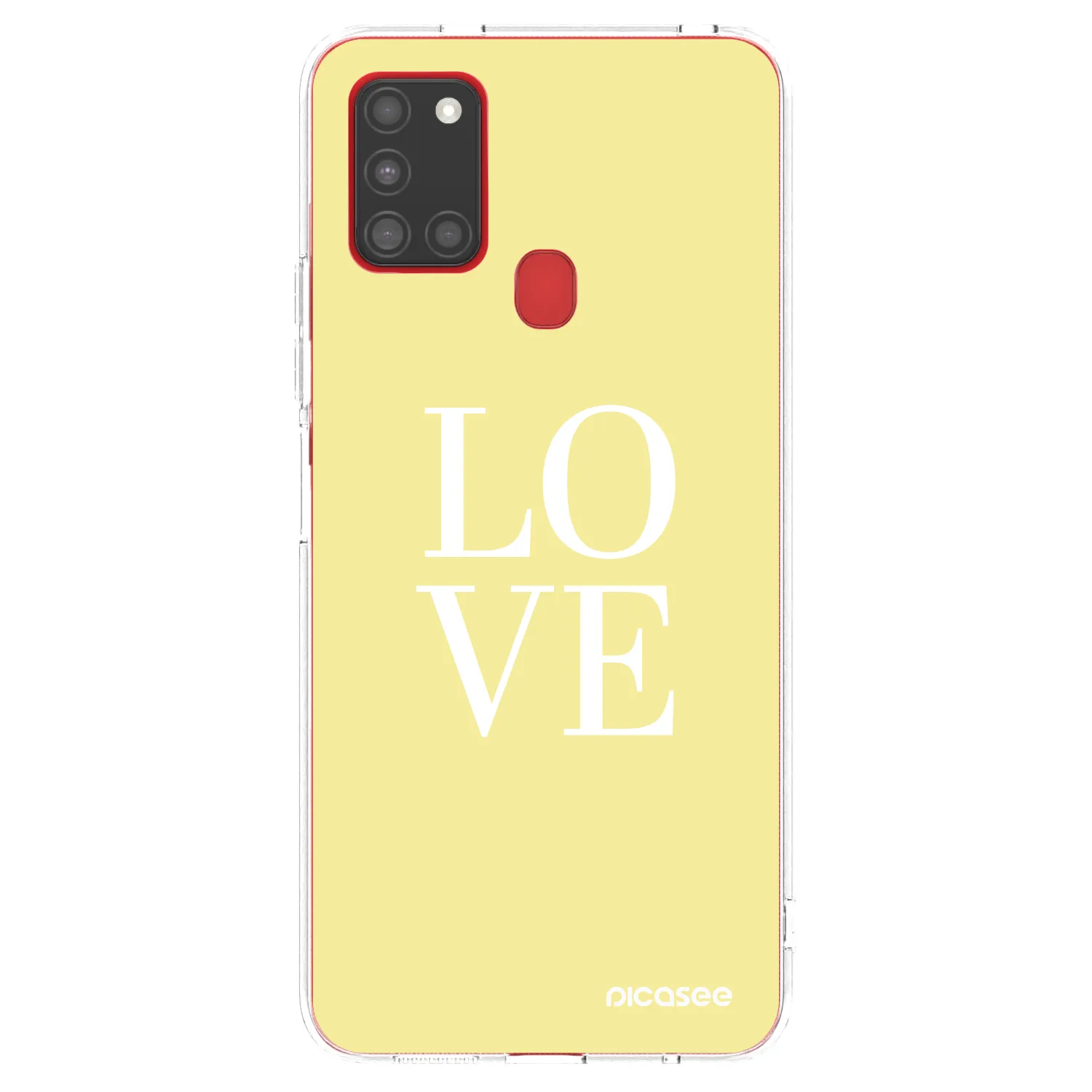 Picasee silikonska prozirna maskica za Samsung Galaxy A21s - Love