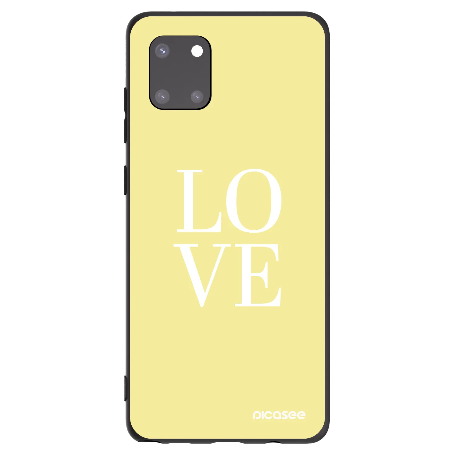 Picasee crna silikonska maskica za Samsung Galaxy Note 10 Lite N770F - Love