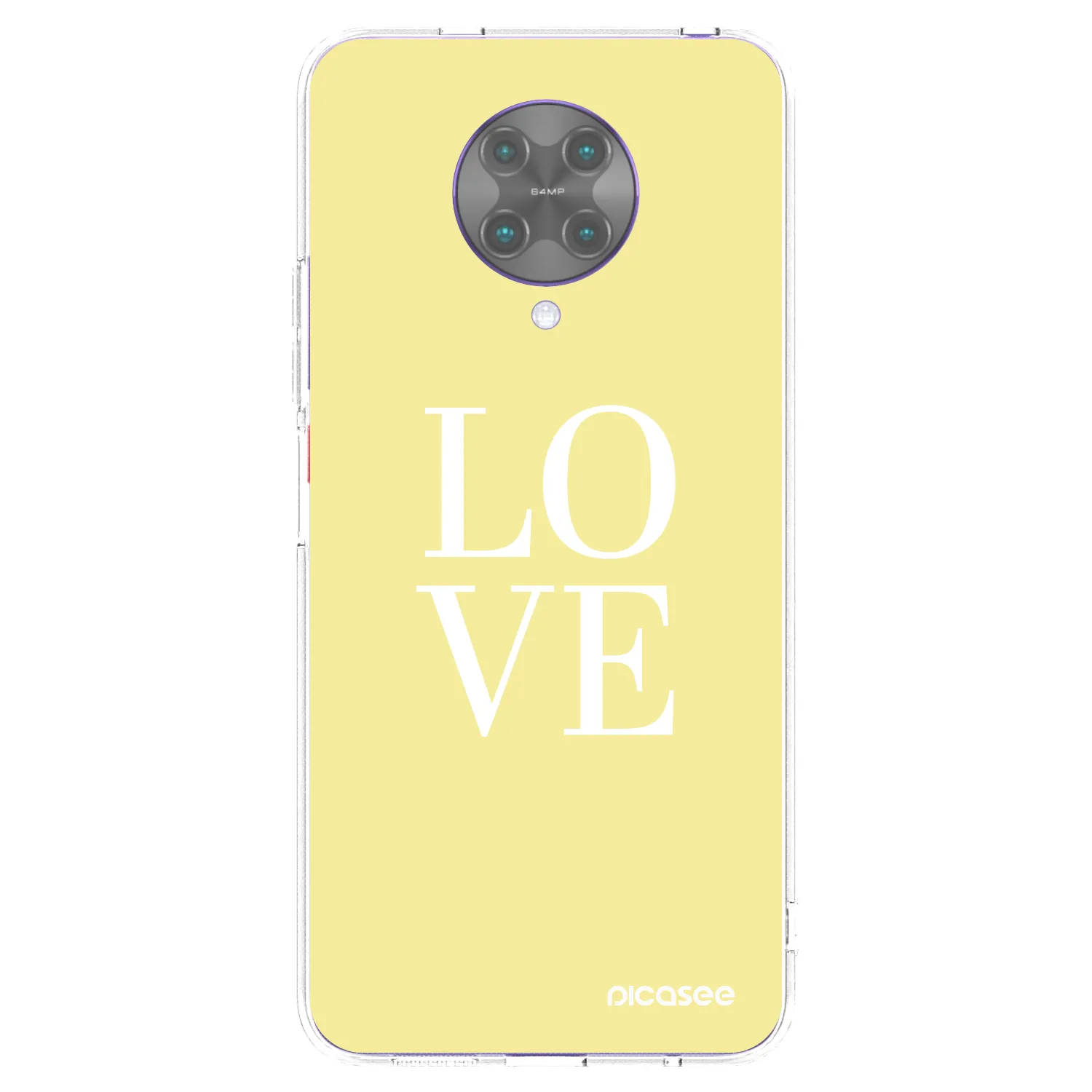 Picasee silikonska prozirna maskica za Xiaomi Poco F2 Pro - Love