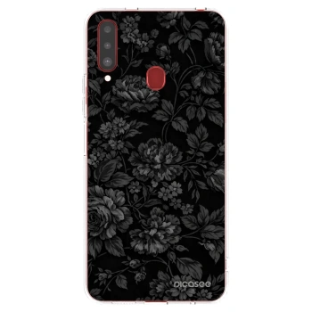 Picasee silikonska prozirna maskica za Samsung Galaxy A20s - Dark Romance