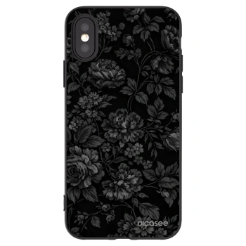 Picasee crna silikonska maskica za Apple iPhone X/XS - Dark Romance