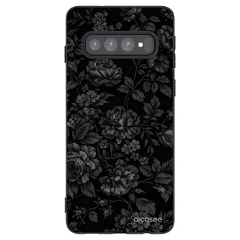Picasee crna silikonska maskica za Samsung Galaxy S10 G973 - Dark Romance