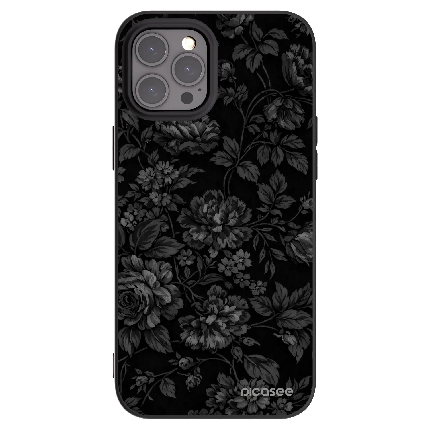 Picasee crna silikonska maskica za Apple iPhone 12 Pro Max - Dark Romance
